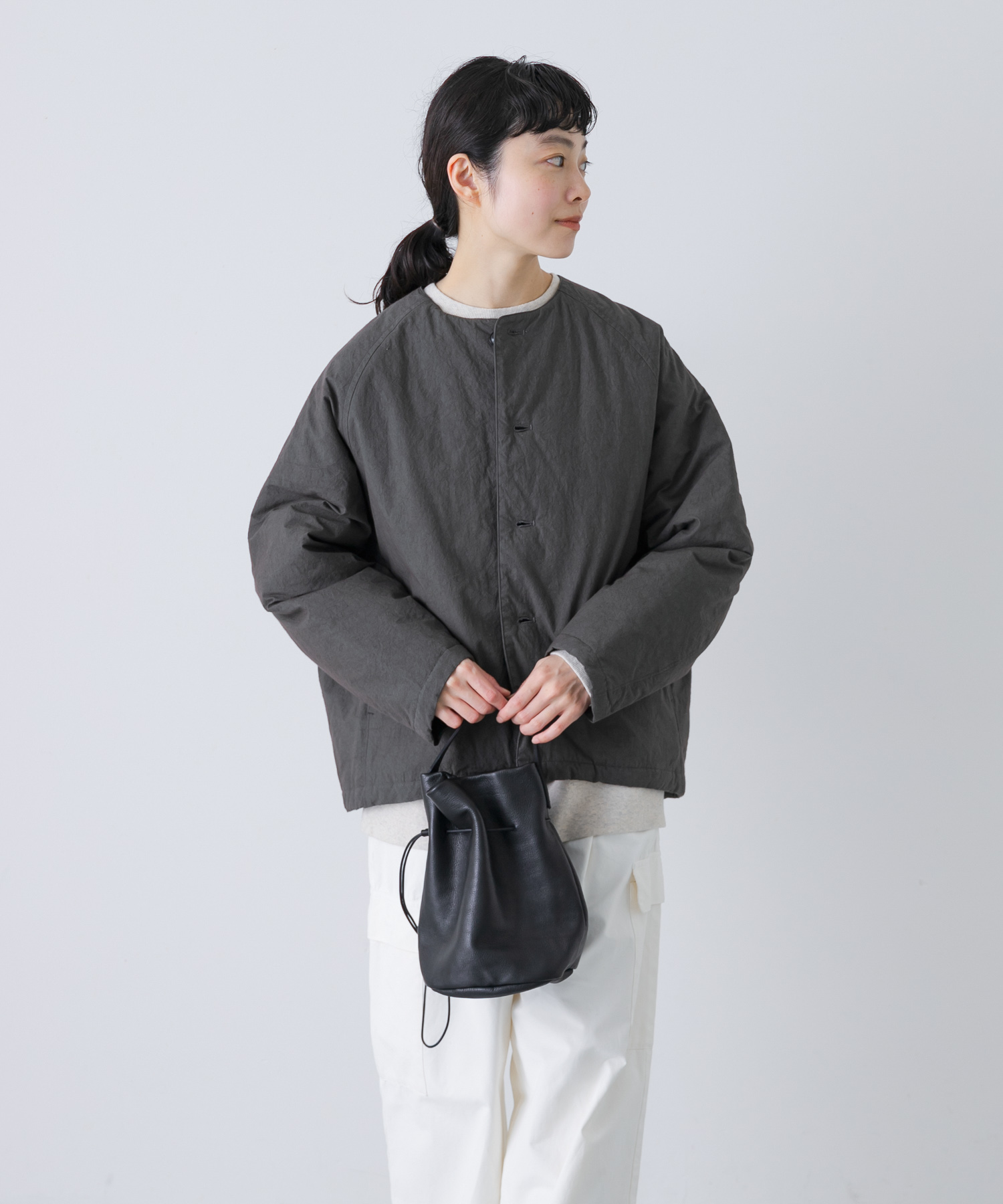 『2サイズ展開』Quilted short coat