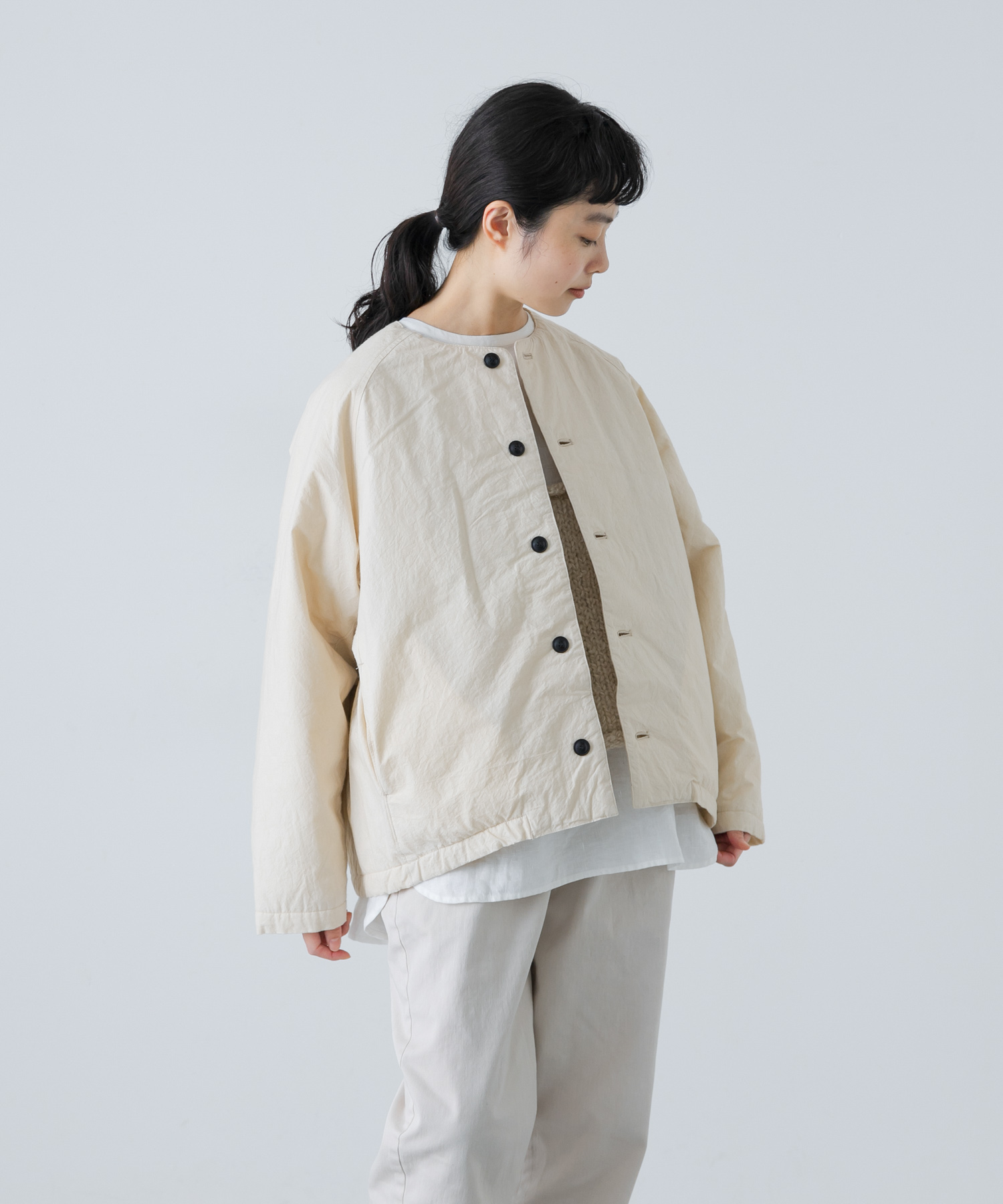 『2サイズ展開』Quilted short coat