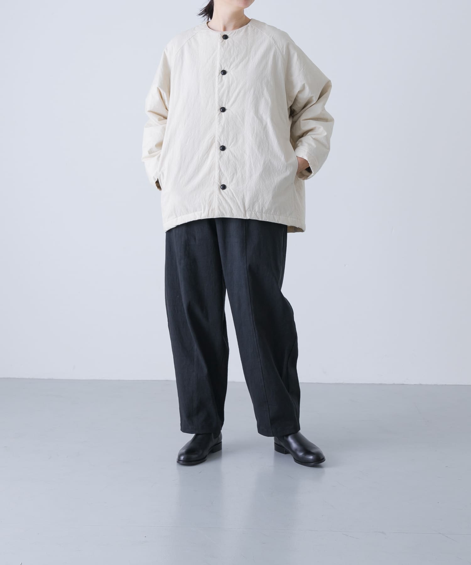 ユニセックス』Quilted short coat(1 IVORY): アウター｜URBAN