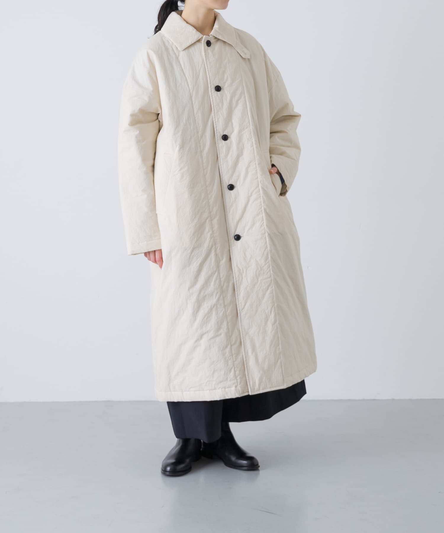 Quilted bal coat