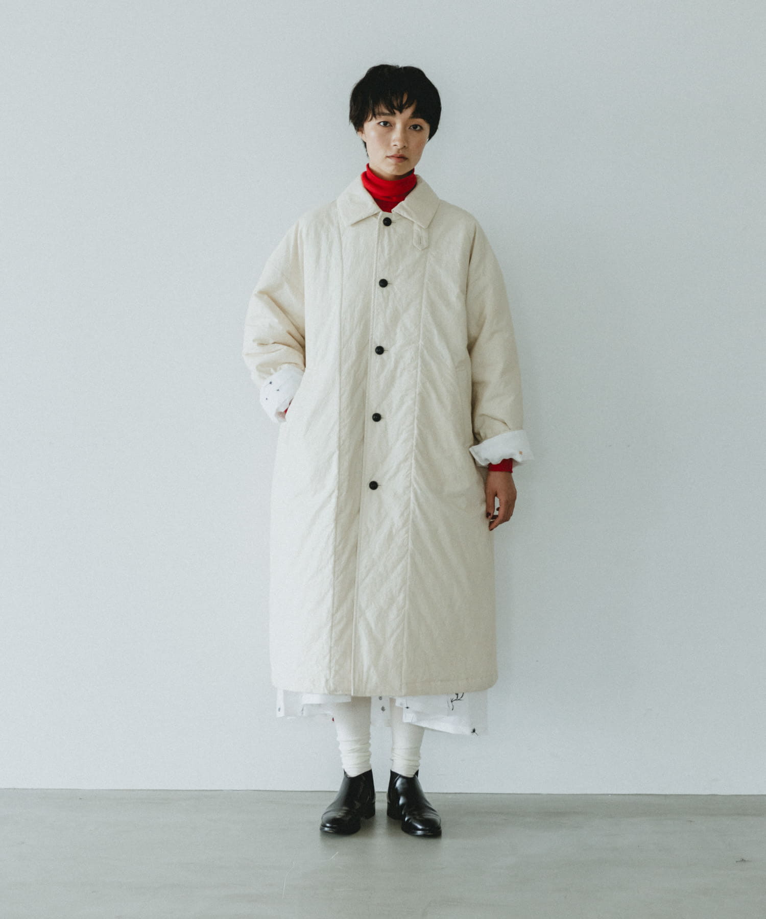 Quilted bal coat