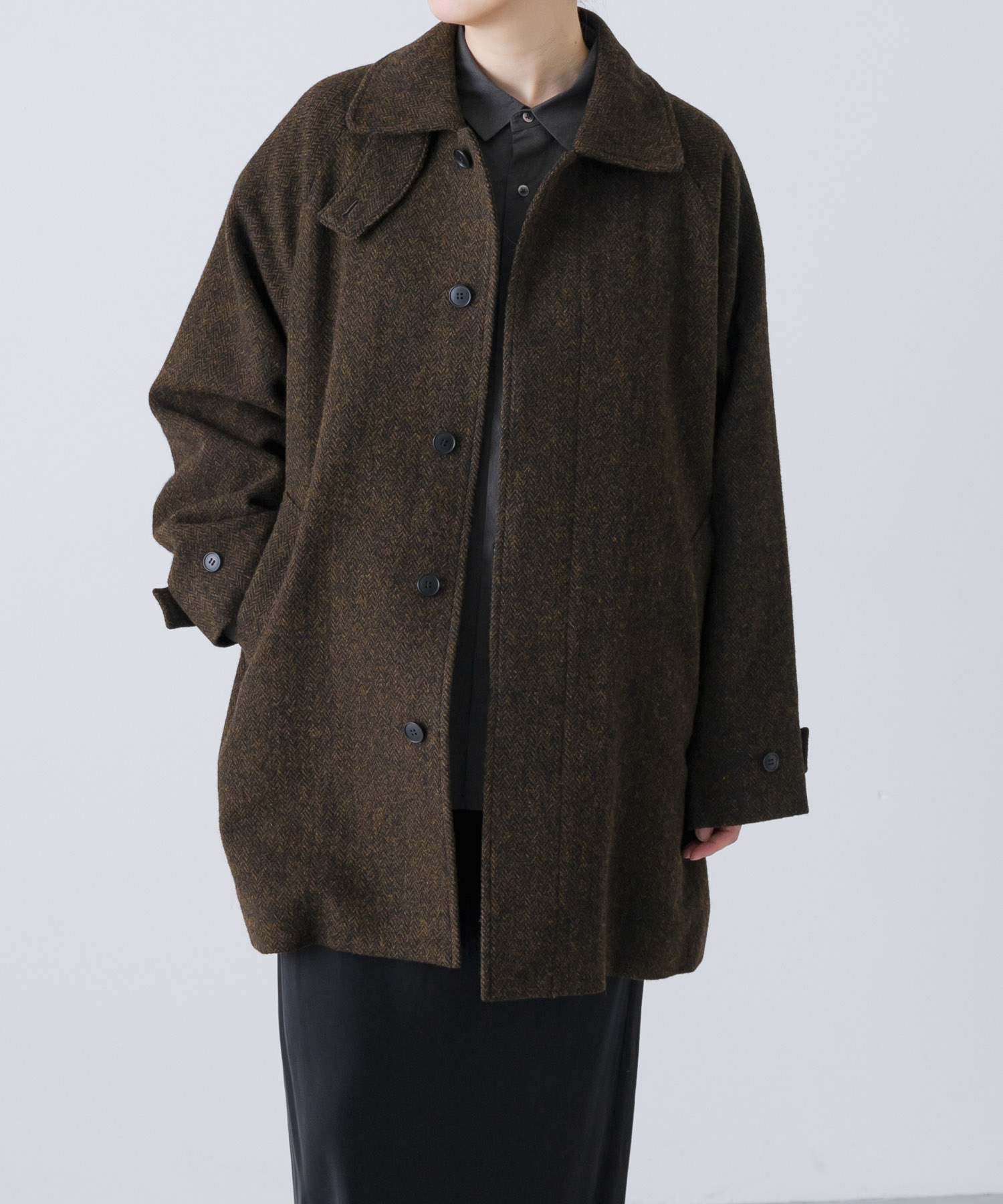 Wool short coat