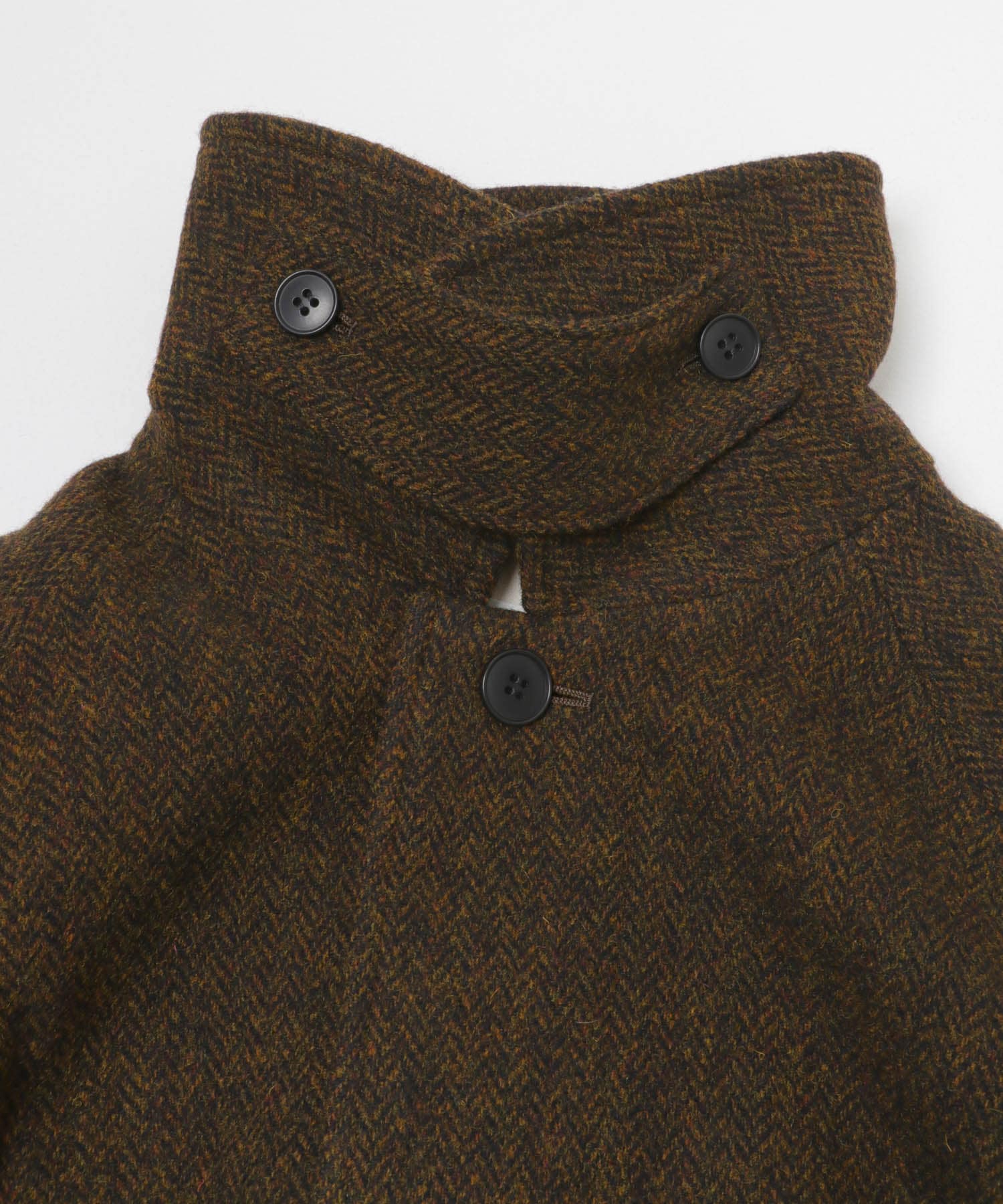 Wool short coat BROWN FREE