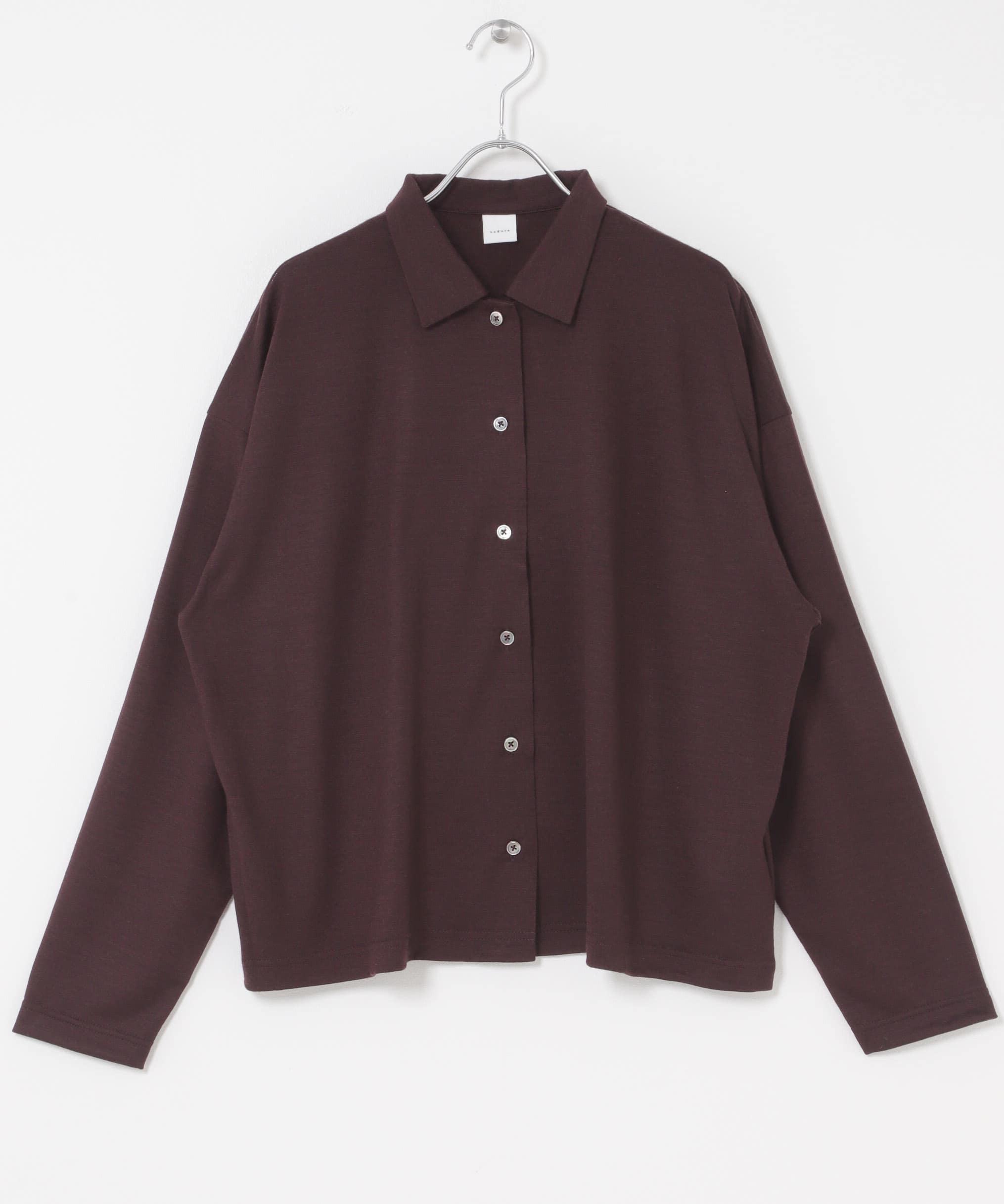 ウォッシャブルウールカットシャツ BROWN Free