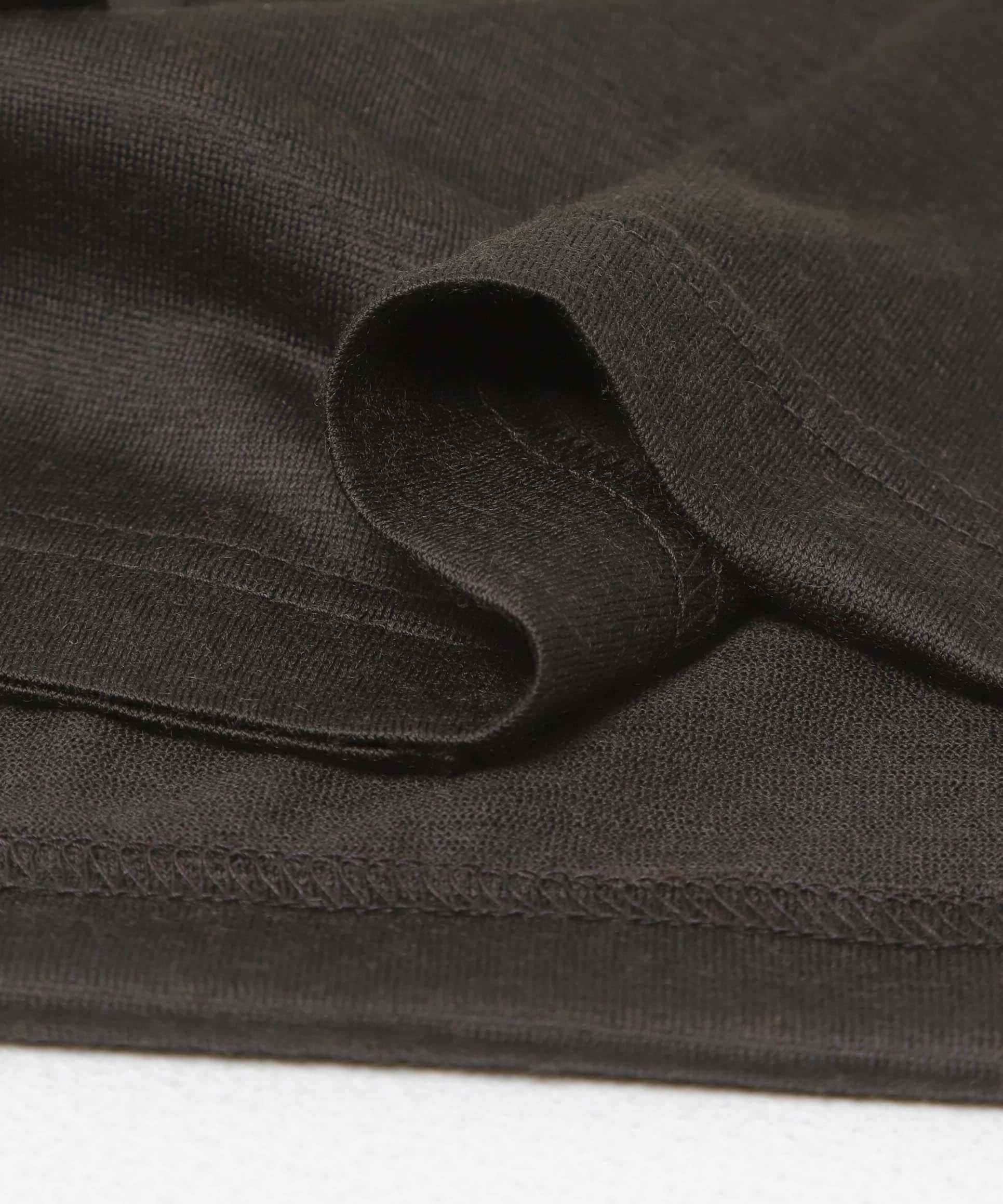 ウォッシャブルウールカットシャツ INK BLACK Free