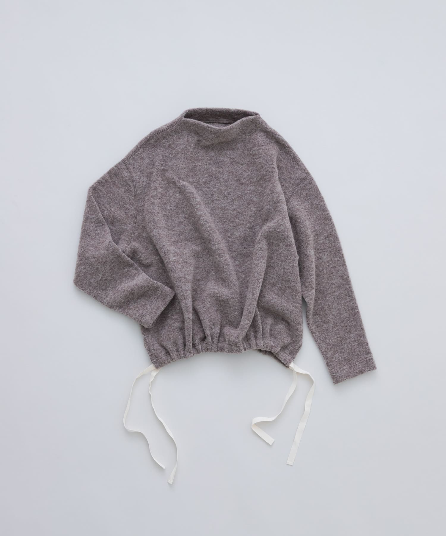 ウールループボトルネックプルオーバー