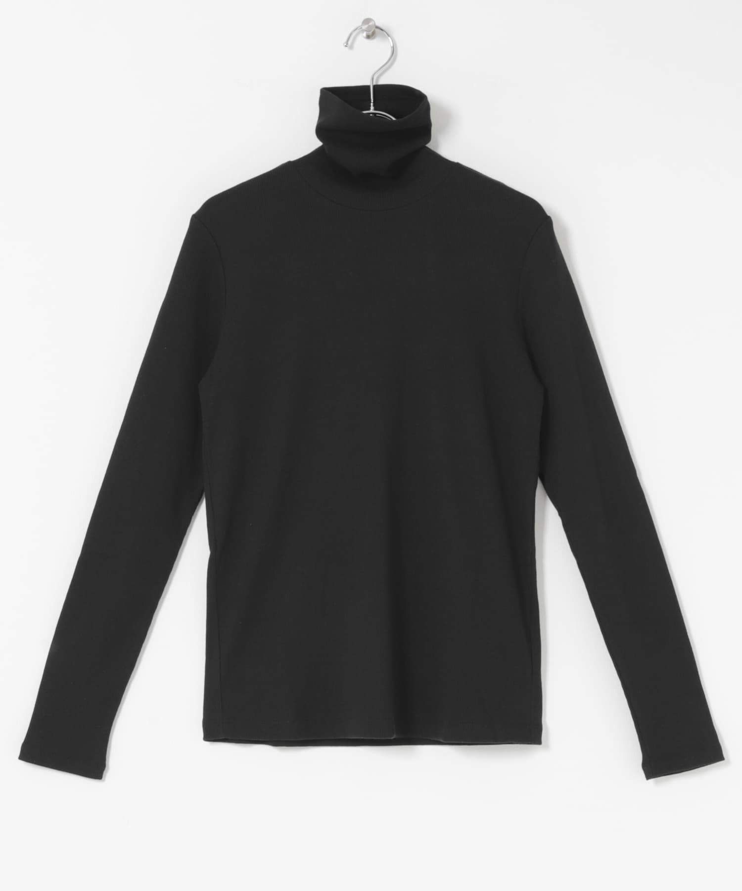 コットンウールテレコタートルカットソー BLACK Free