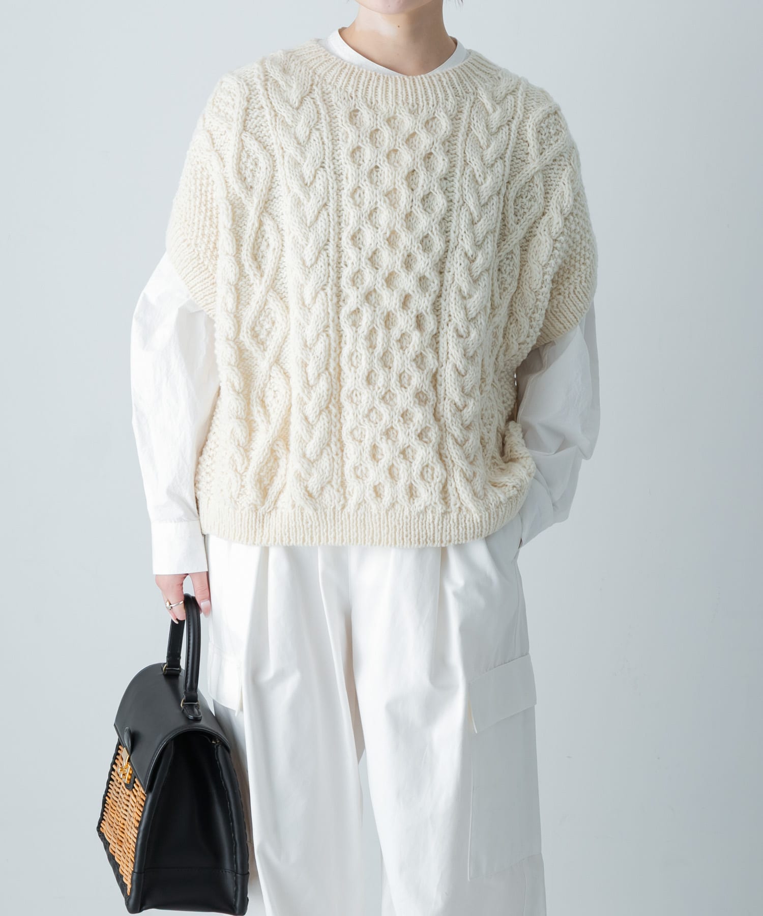 しましま 　かぐれ　テープヤーンニットベスト　アーバンリサーチドアーズ しましま様専用 かぐれ テープヤーンニットベスト アーバンリサーチ