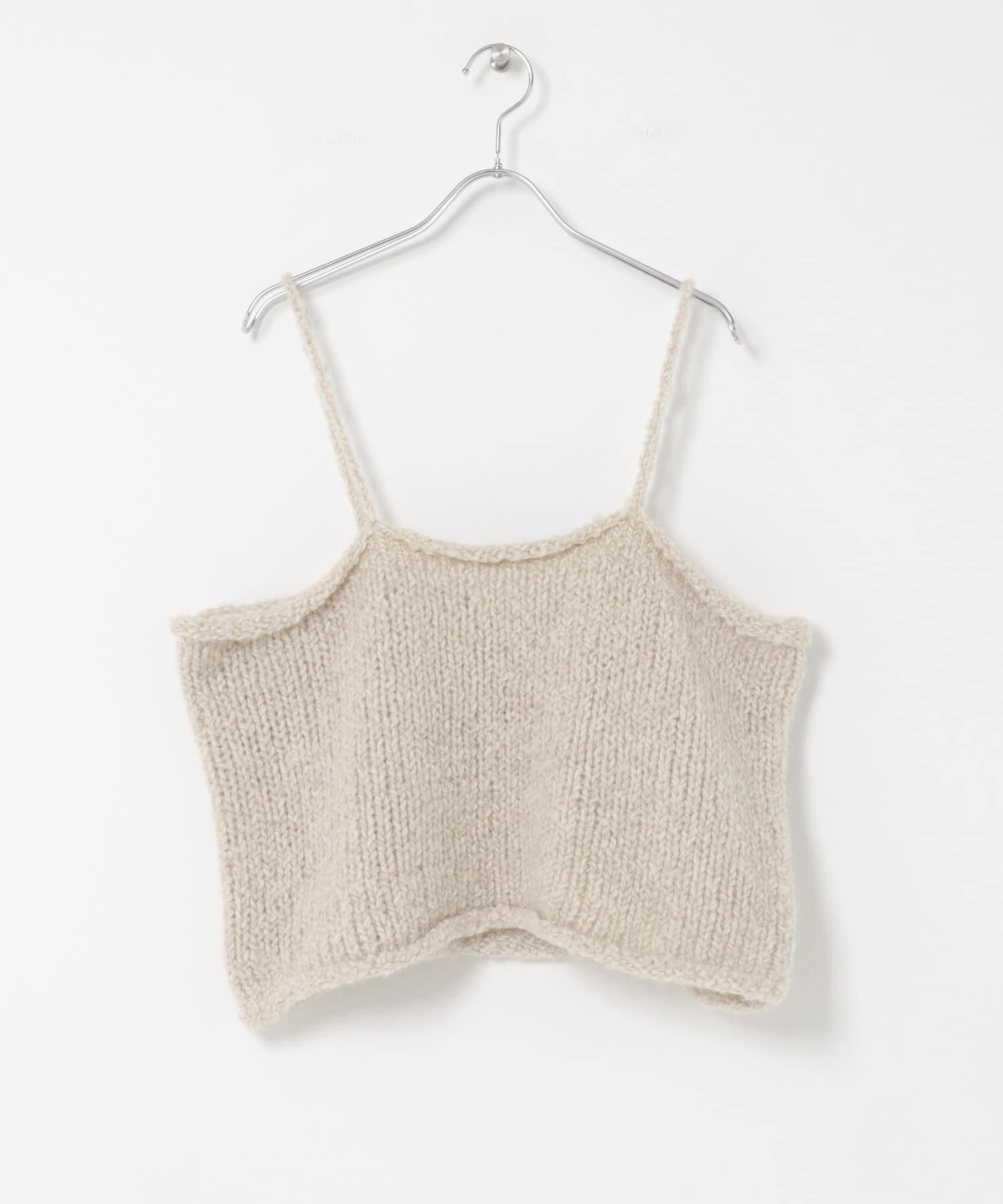アルパカウールブークレニットキャミ L.BEIGE Free