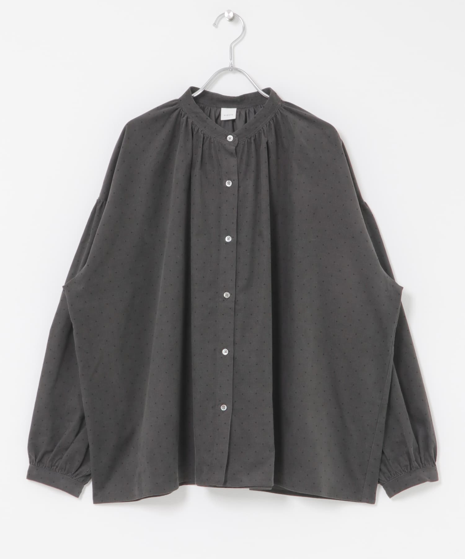 ドットコーデュロイブラウス CHARCOAL Free