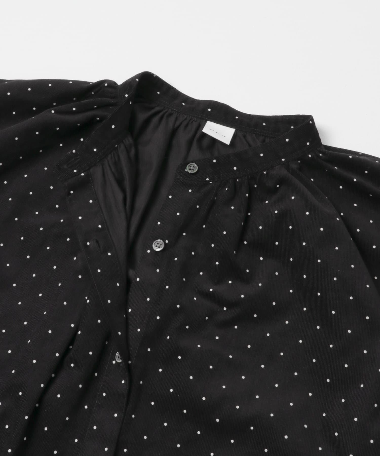 ドットコーデュロイブラウス BLACK Free