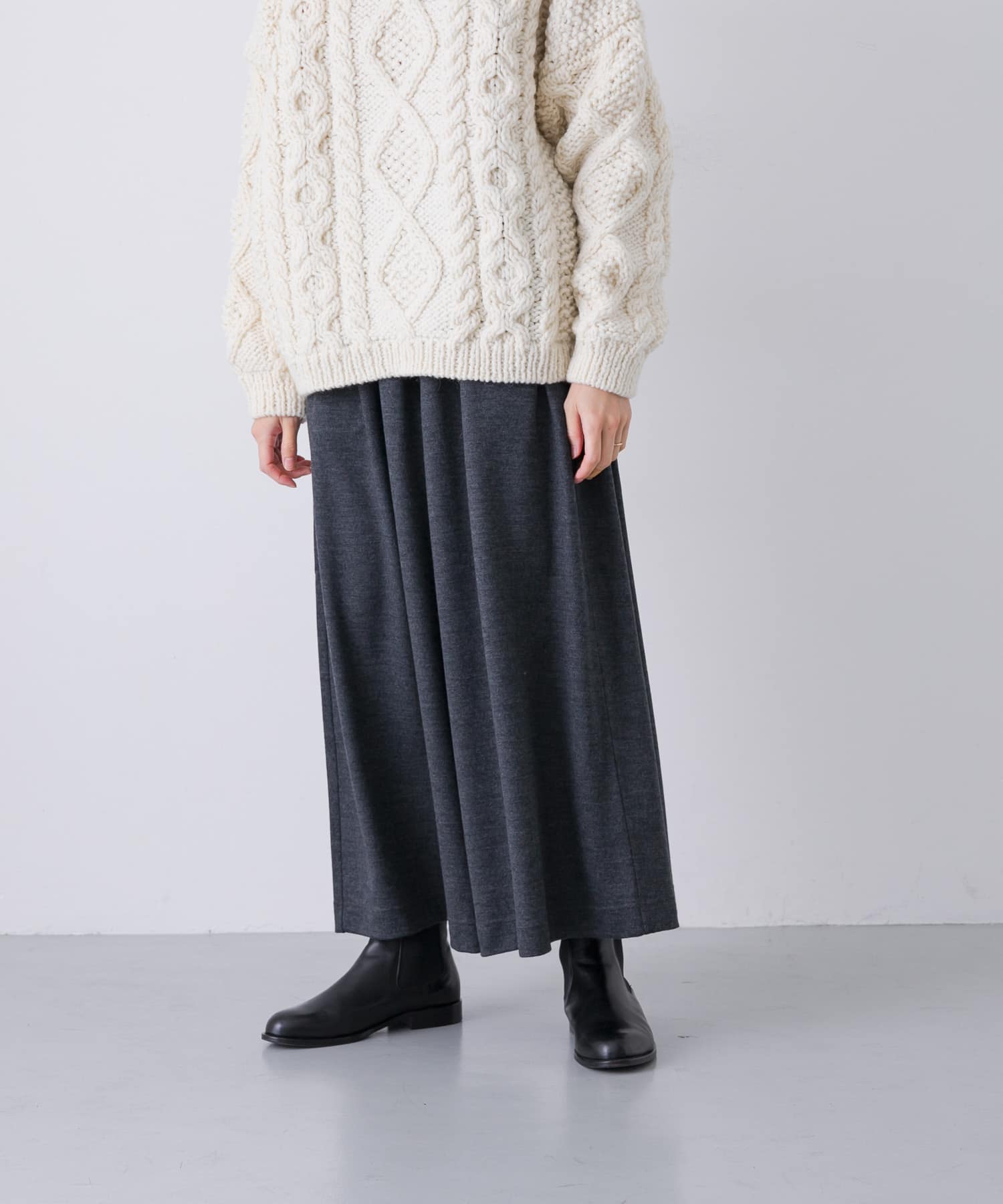 ウールカットワイドキュロット