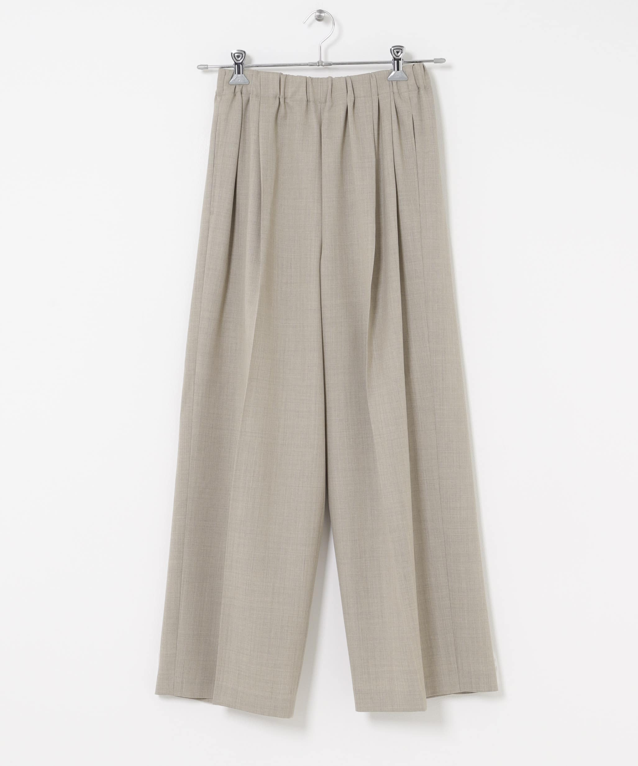 ウォッシャブルウールツイルパンツ BEIGE Free