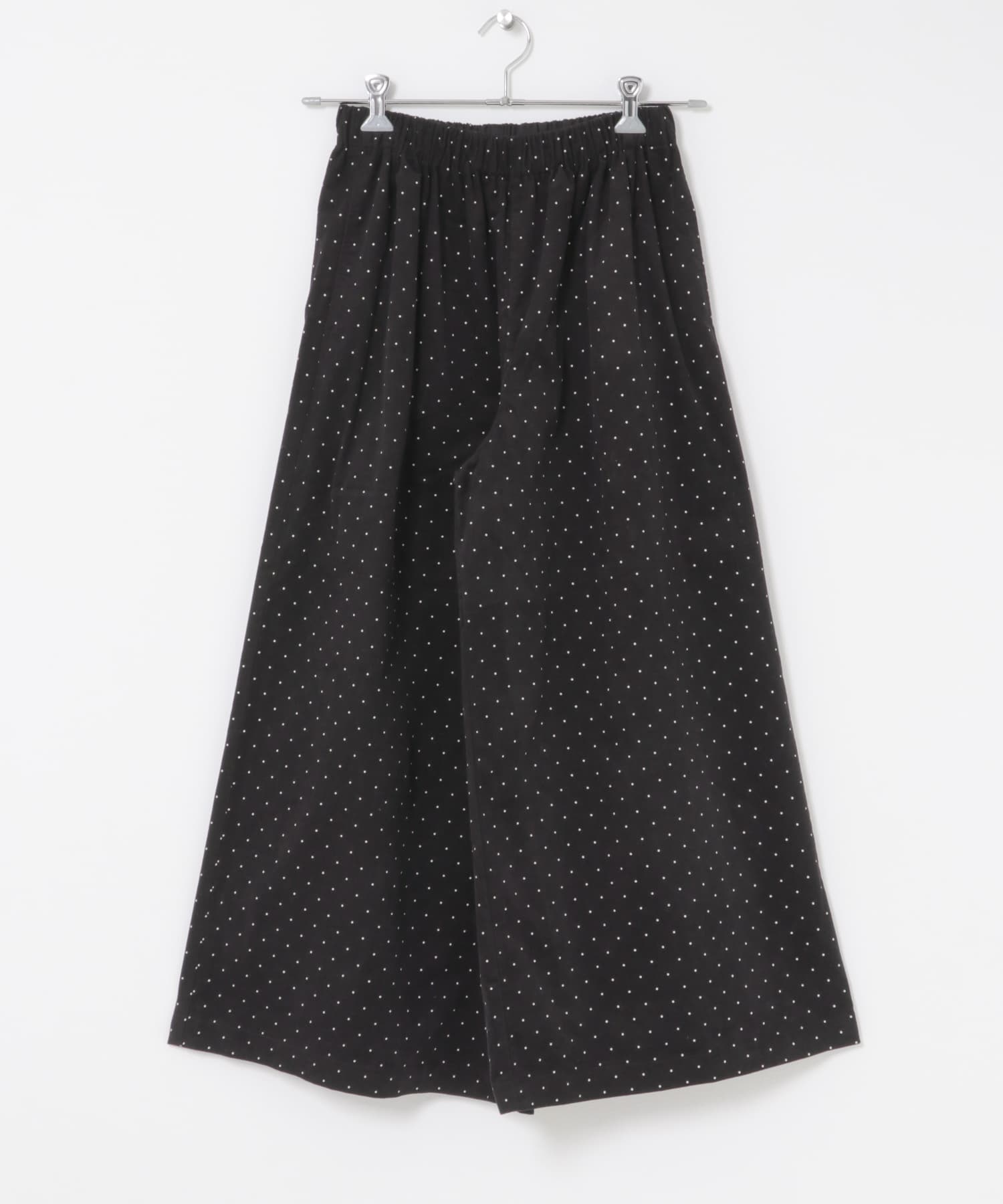 ドットコーデュロイワイドパンツ