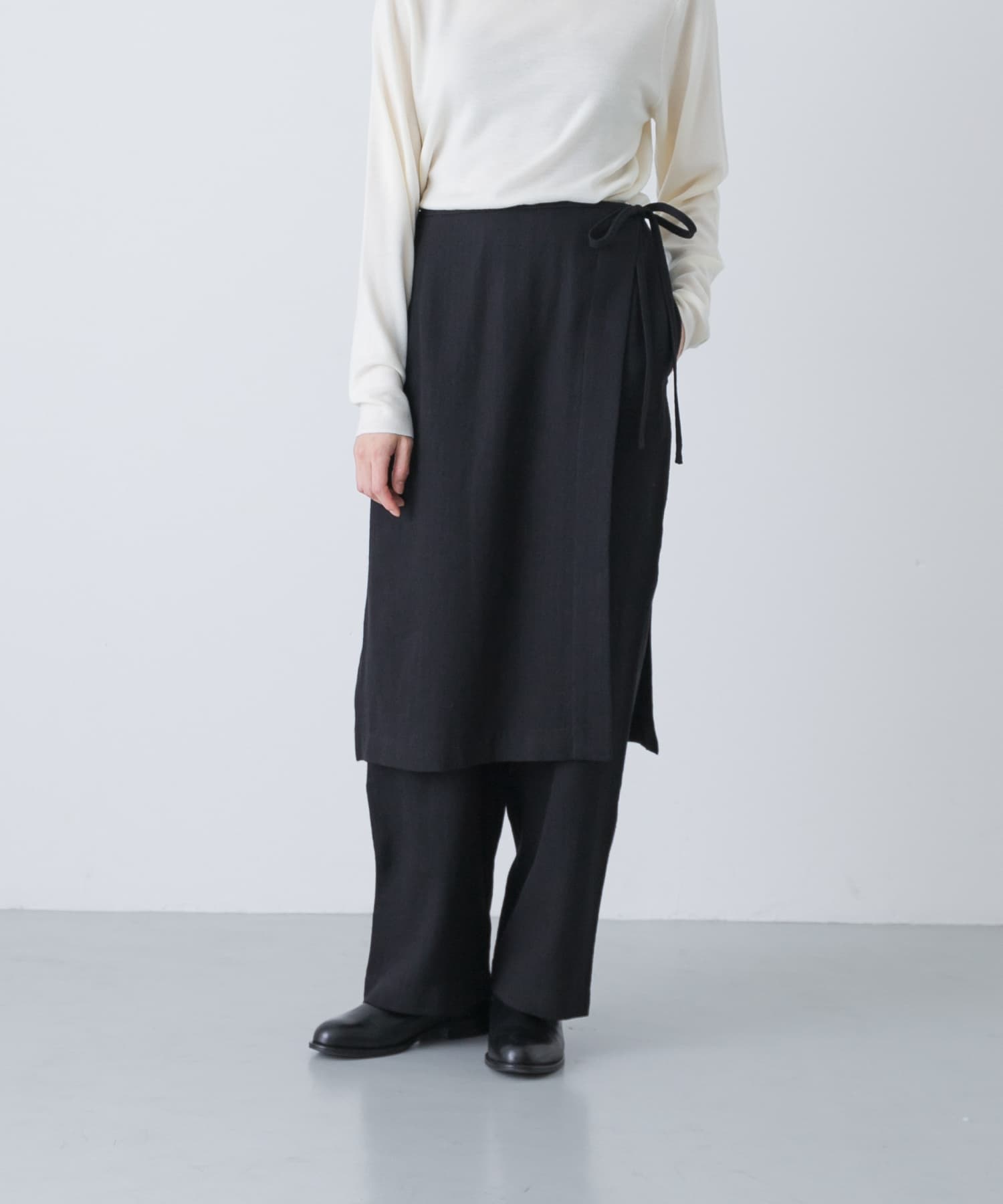 ラップスカートイージーパンツ