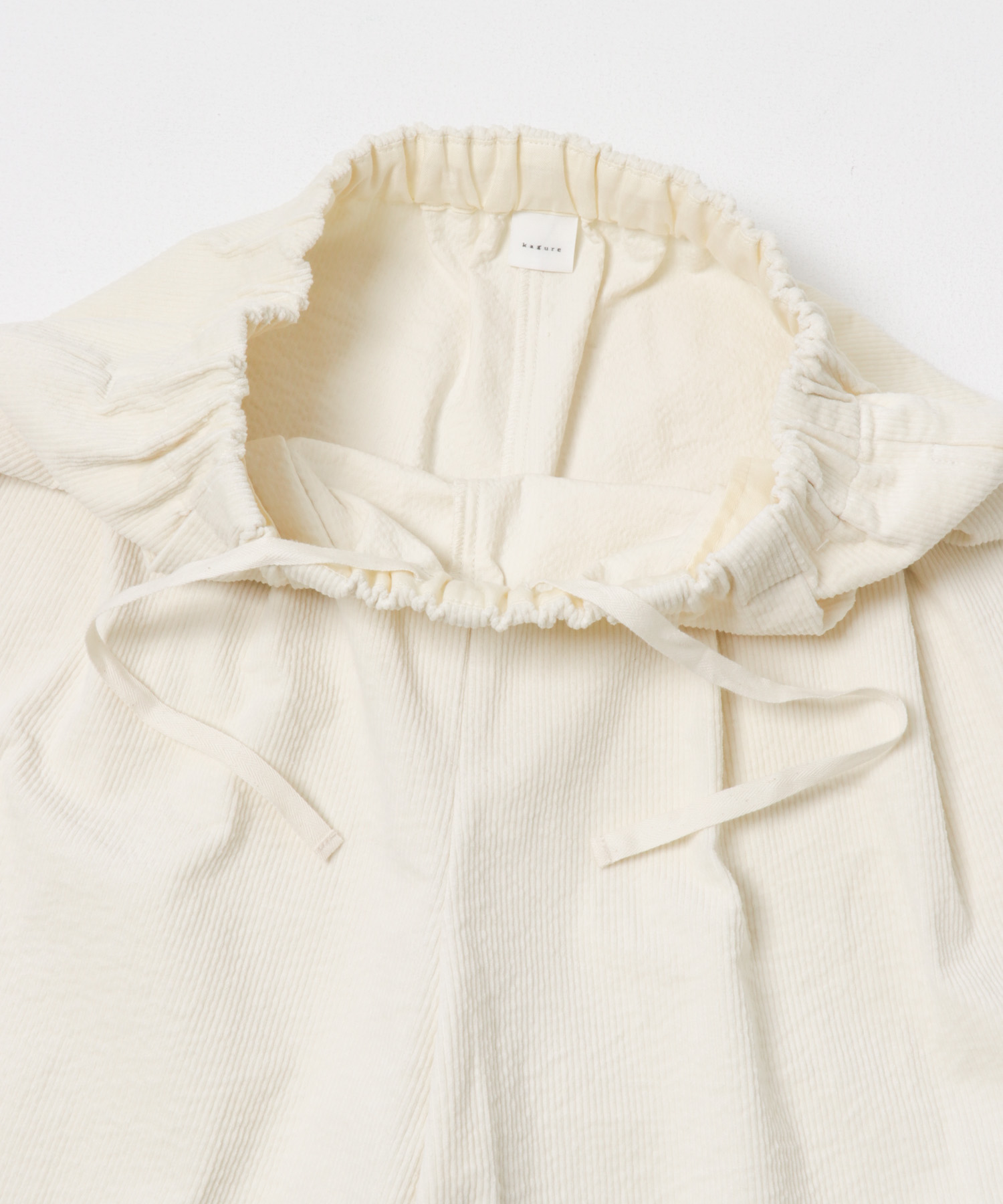 コーデュロイテーパードパンツ IVORY Free