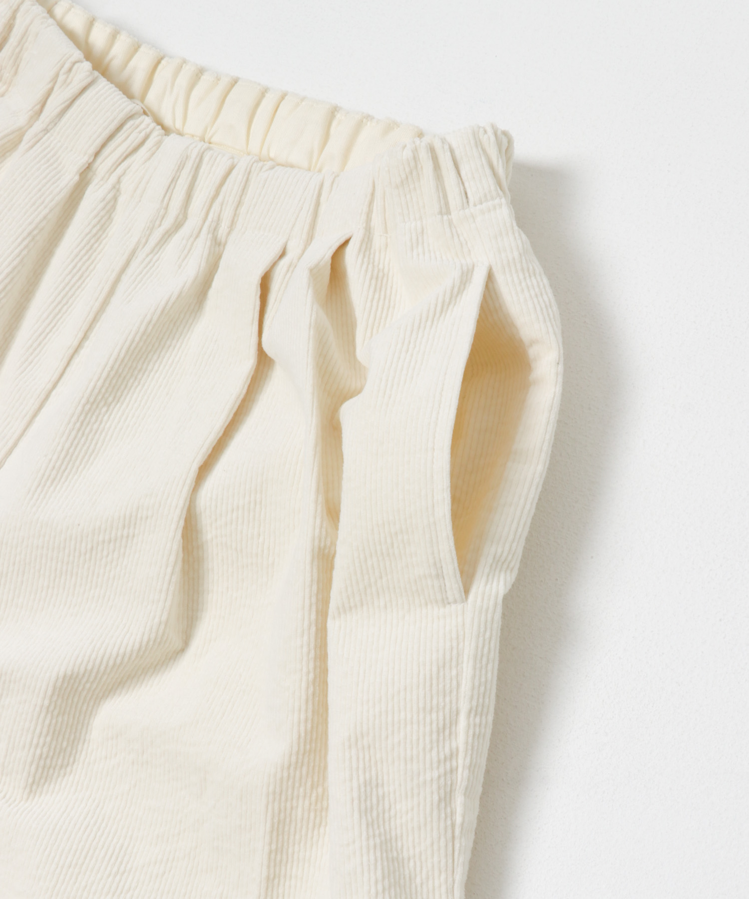 コーデュロイテーパードパンツ IVORY Free