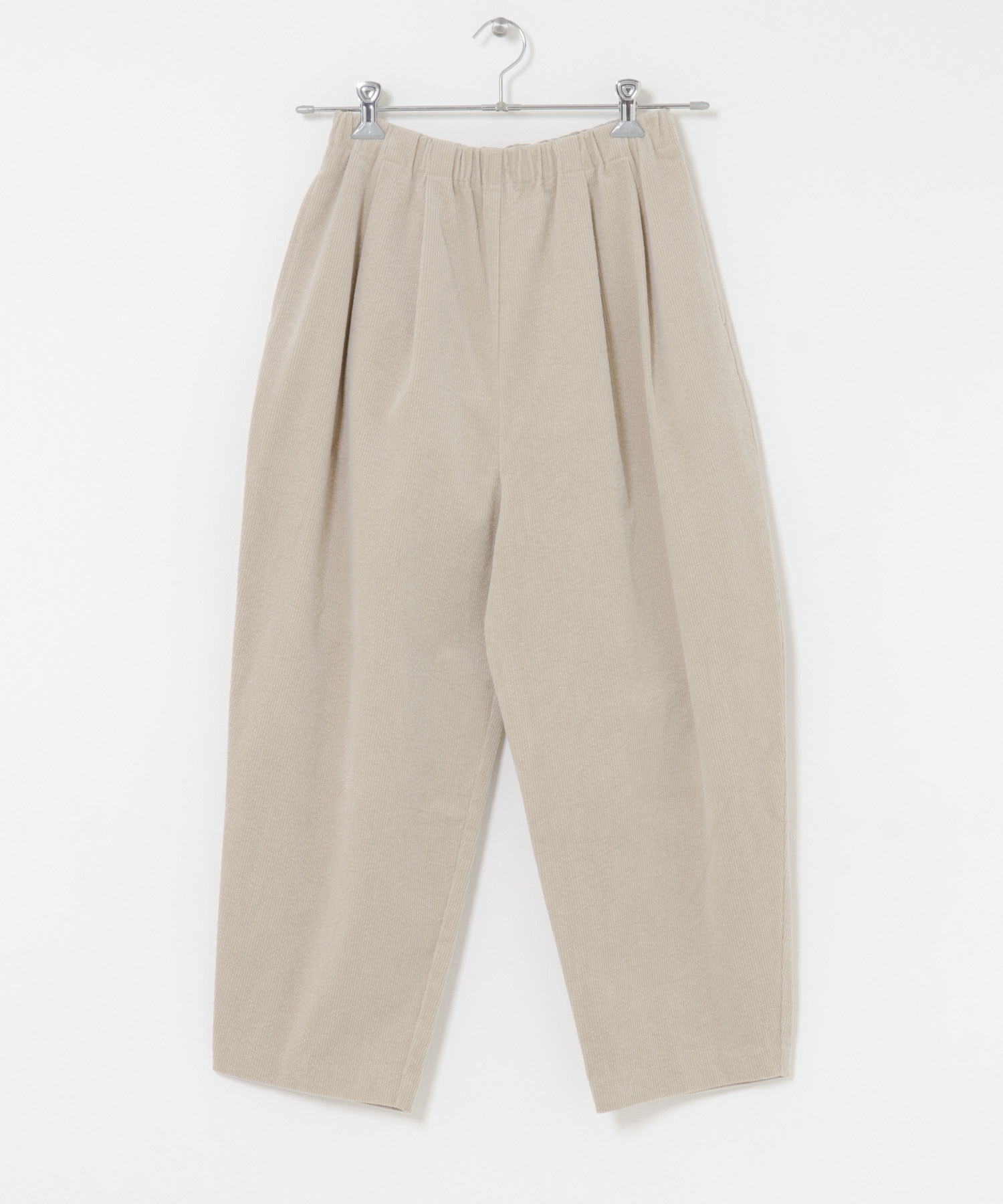 コーデュロイテーパードパンツ GRAY Free