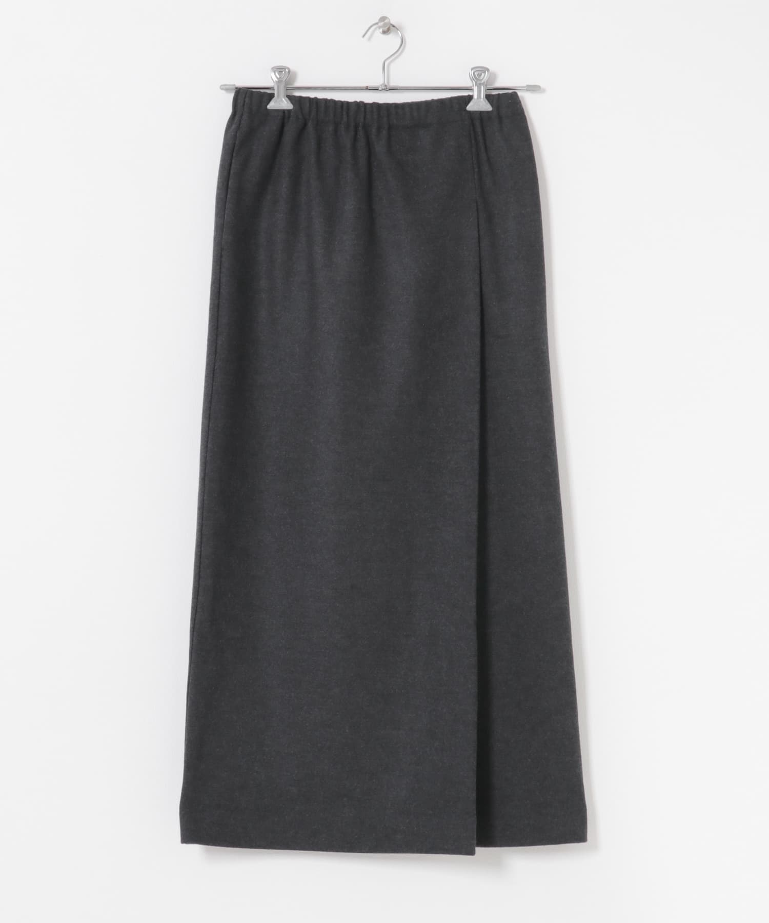 ウールカットストレートスカート CHARCOAL Free