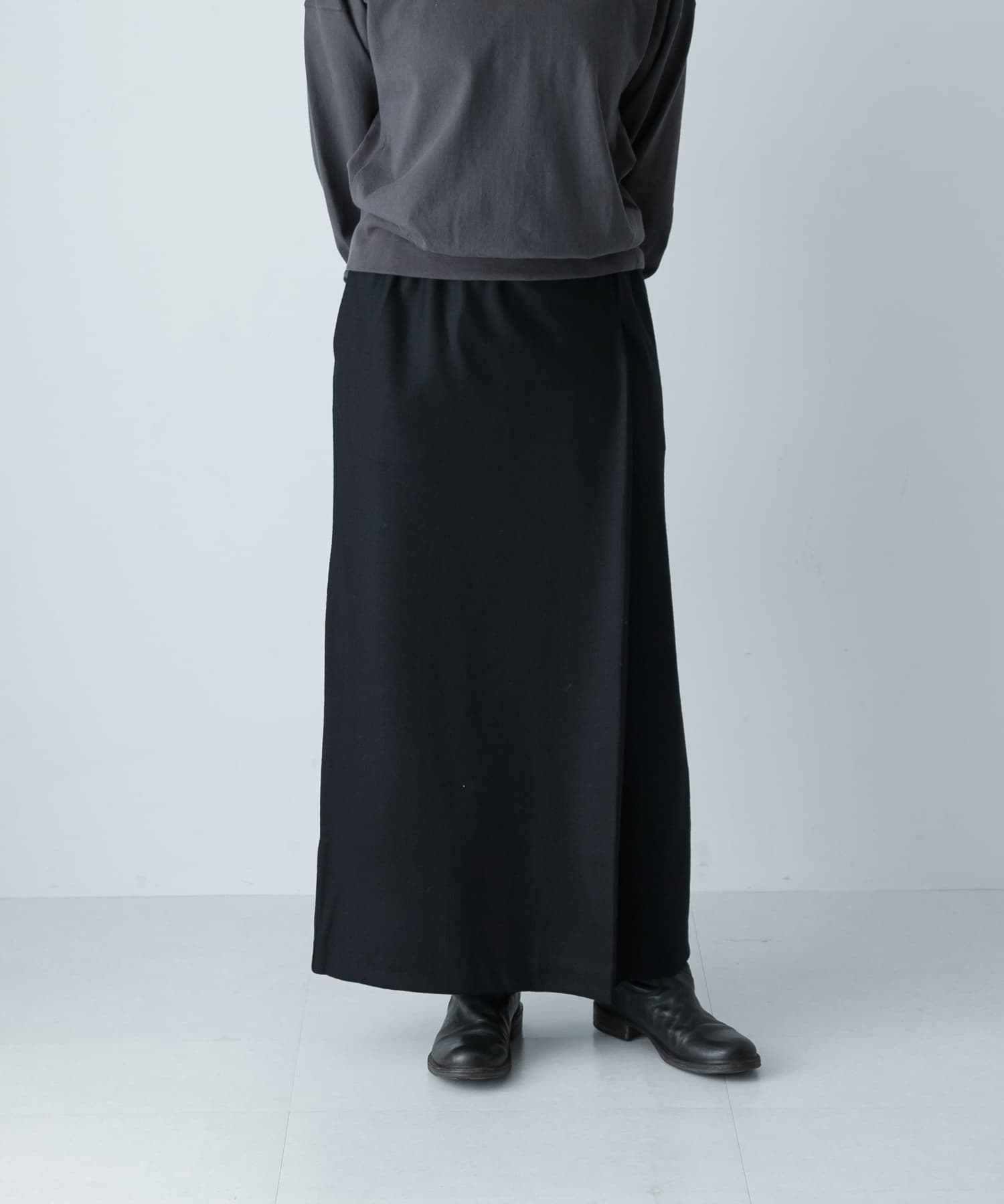 ウールカットストレートスカート