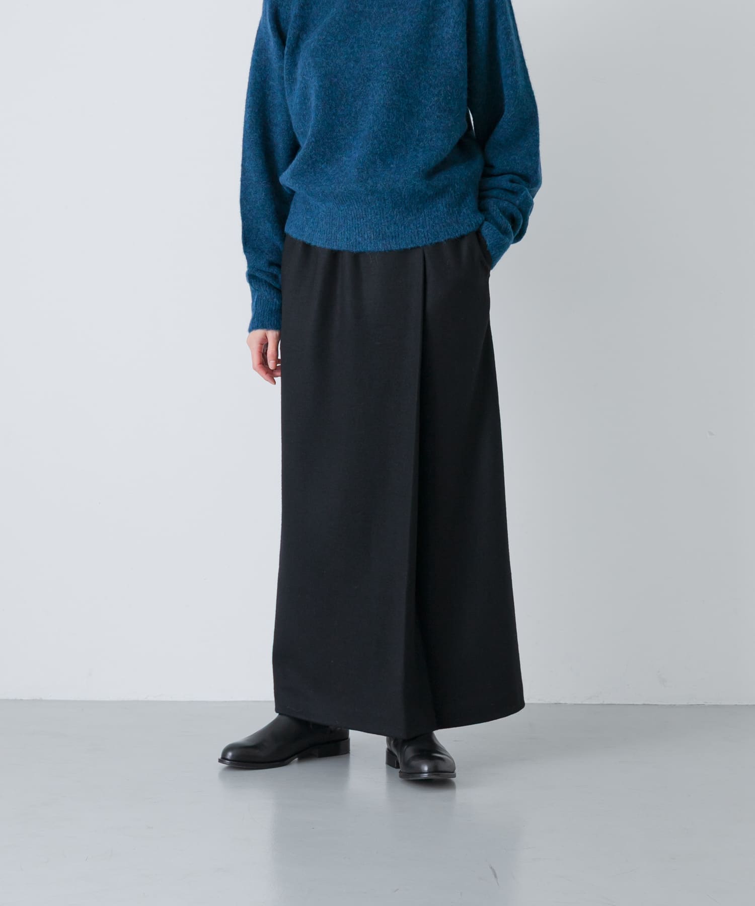 ウールカットストレートスカート