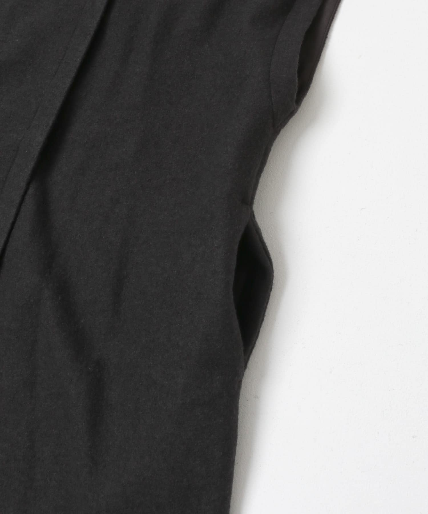 『一部WEB限定カラー』ウールミルドジレワンピース INK BLACK Free