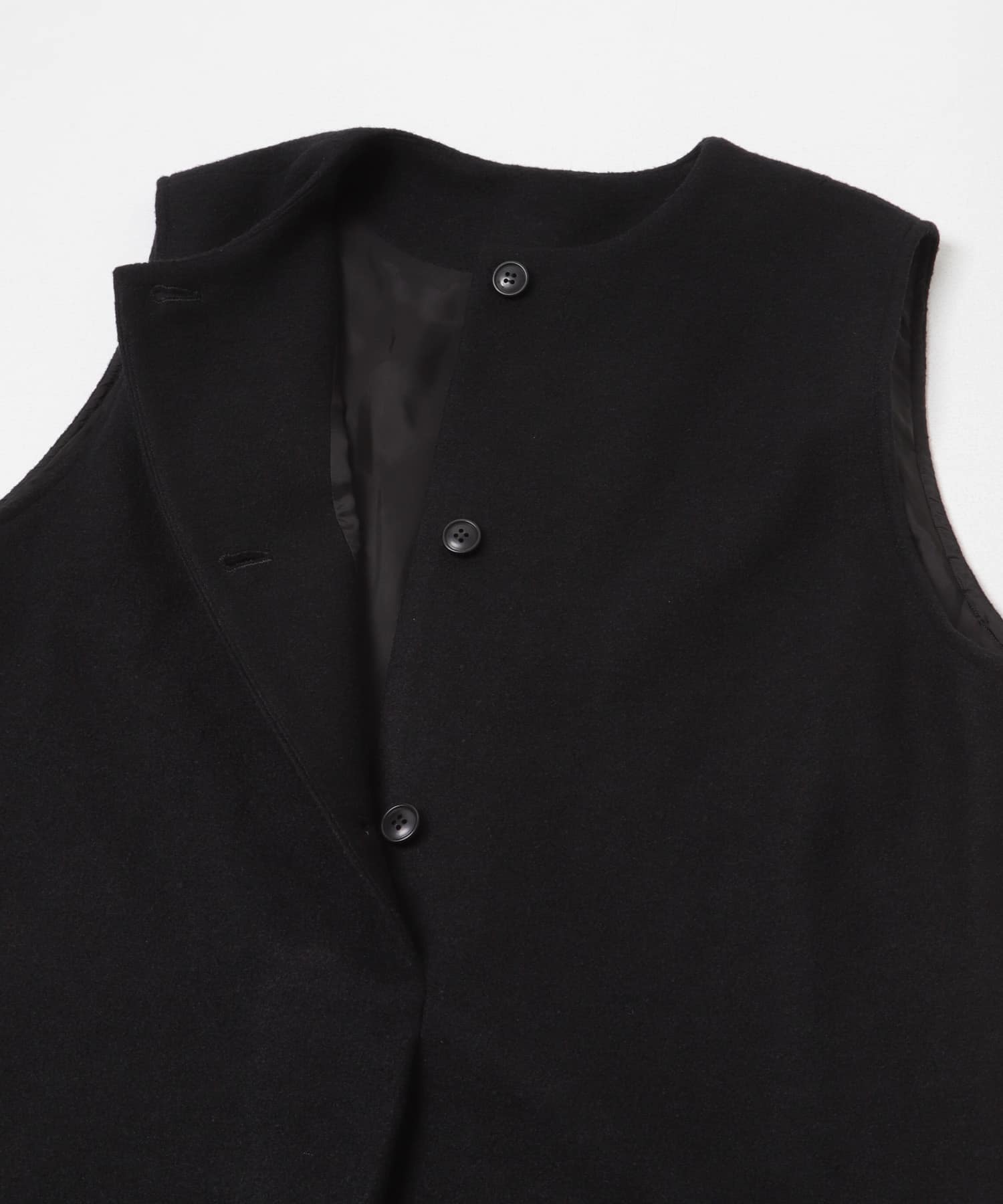 ウールタックジャンパースカート BLACK Free