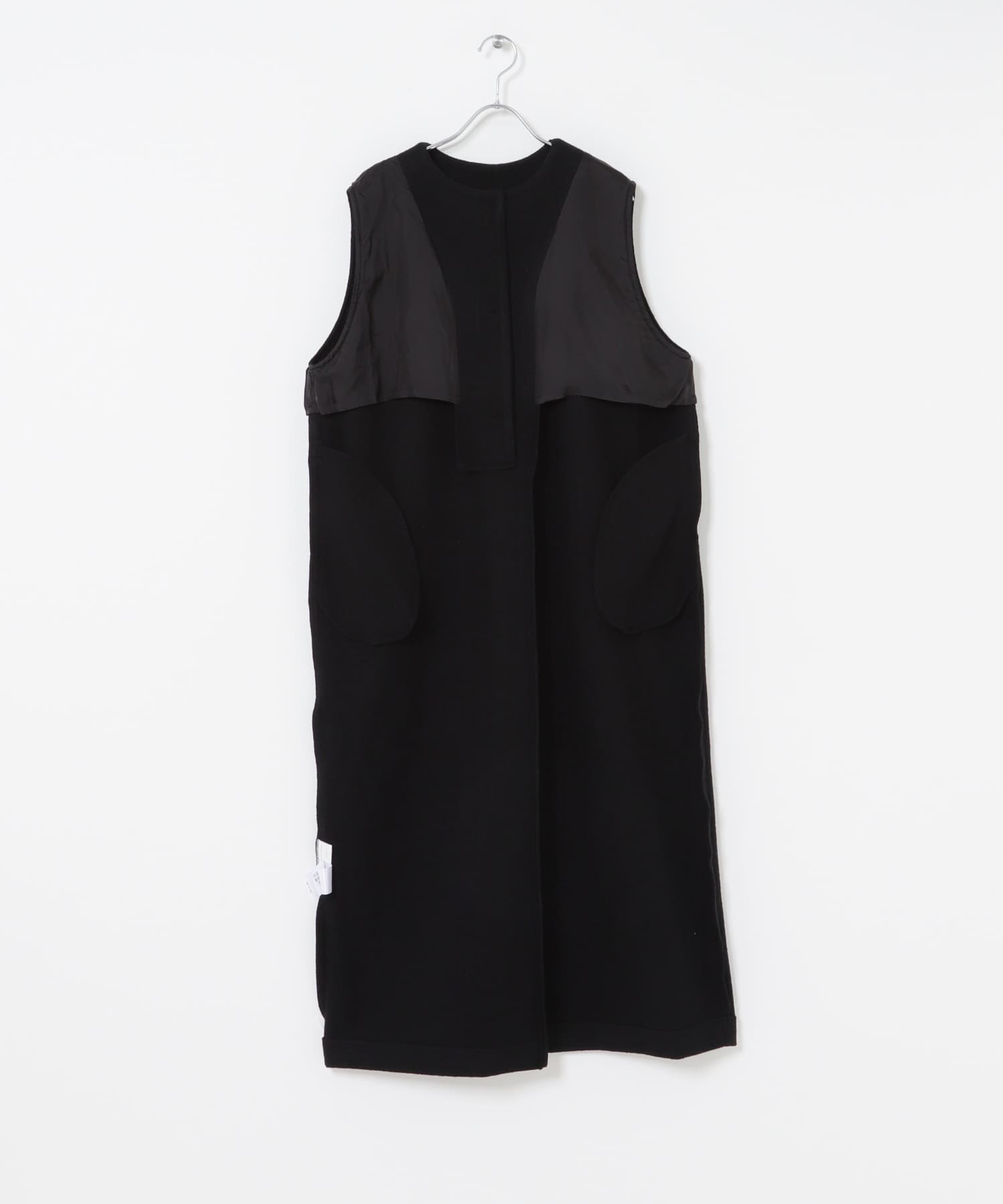 ウールタックジャンパースカート BLACK Free