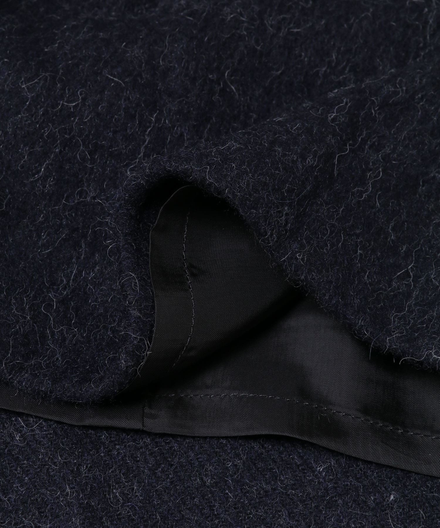 Vネックウールシャギーワンピース CHARCOAL Free