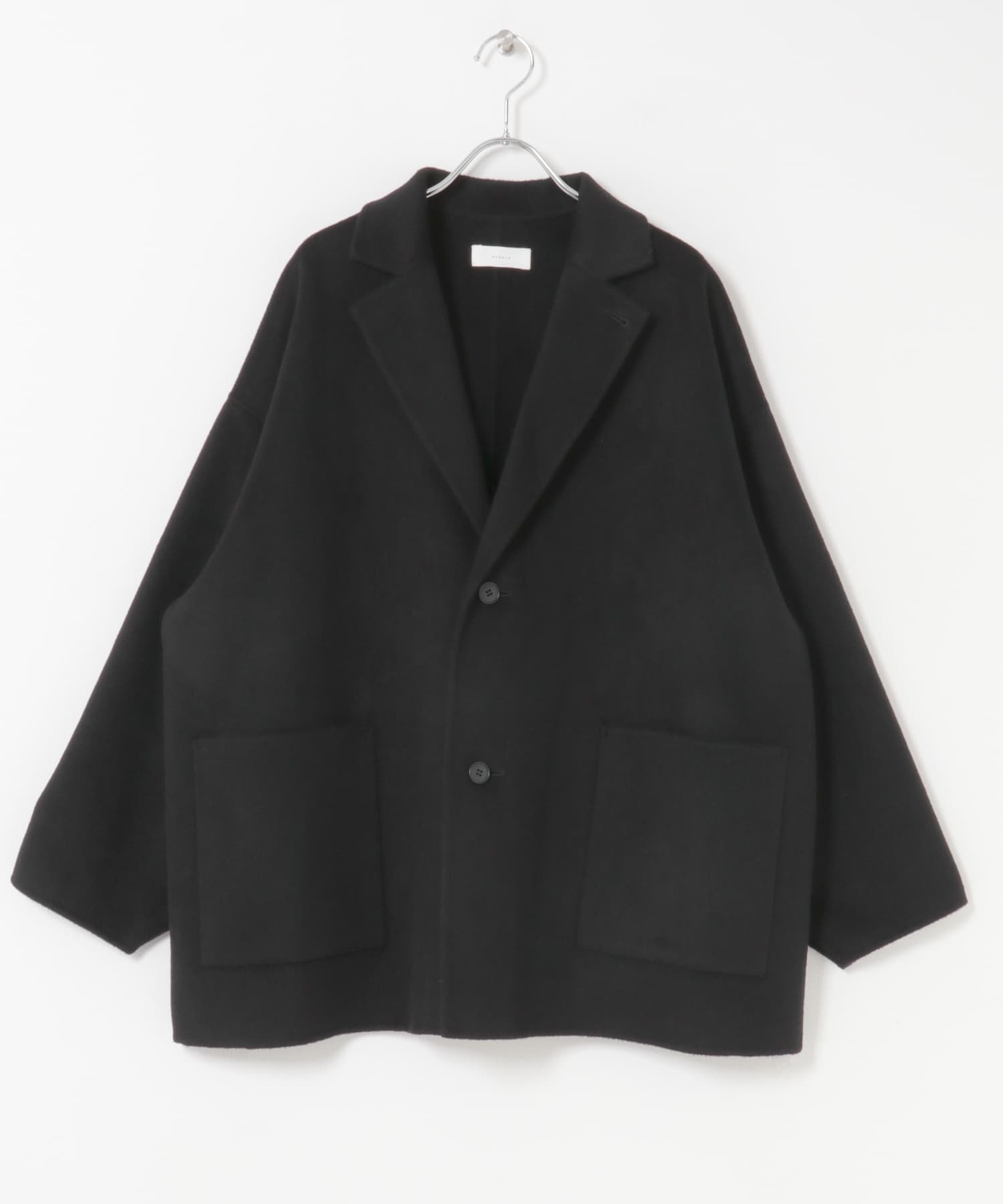 ウール混合テーラードショートコートブラック ウールテーラードショートコート(Free BLACK): アウター｜URBAN