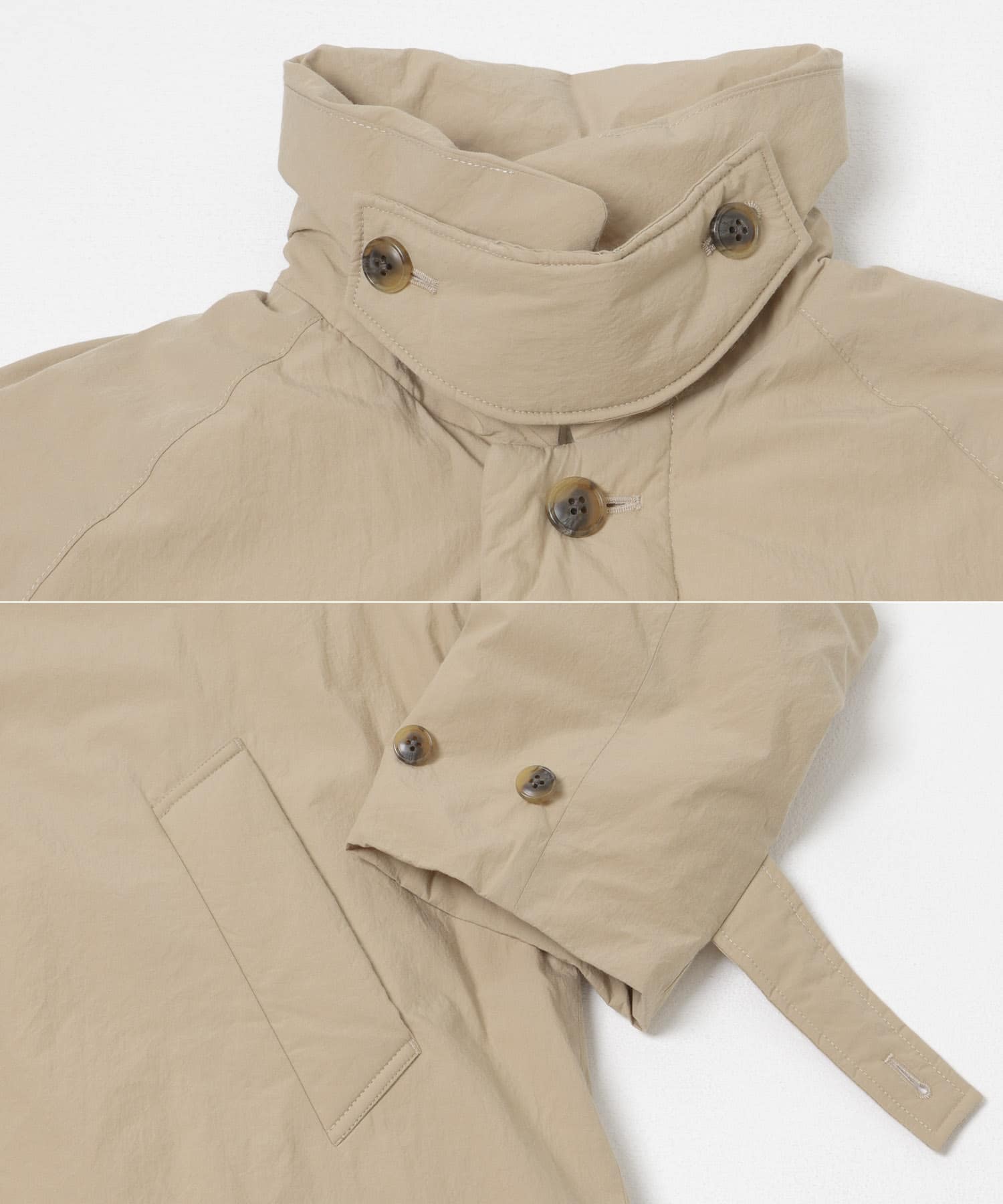 コットンダウンコート BEIGE Free