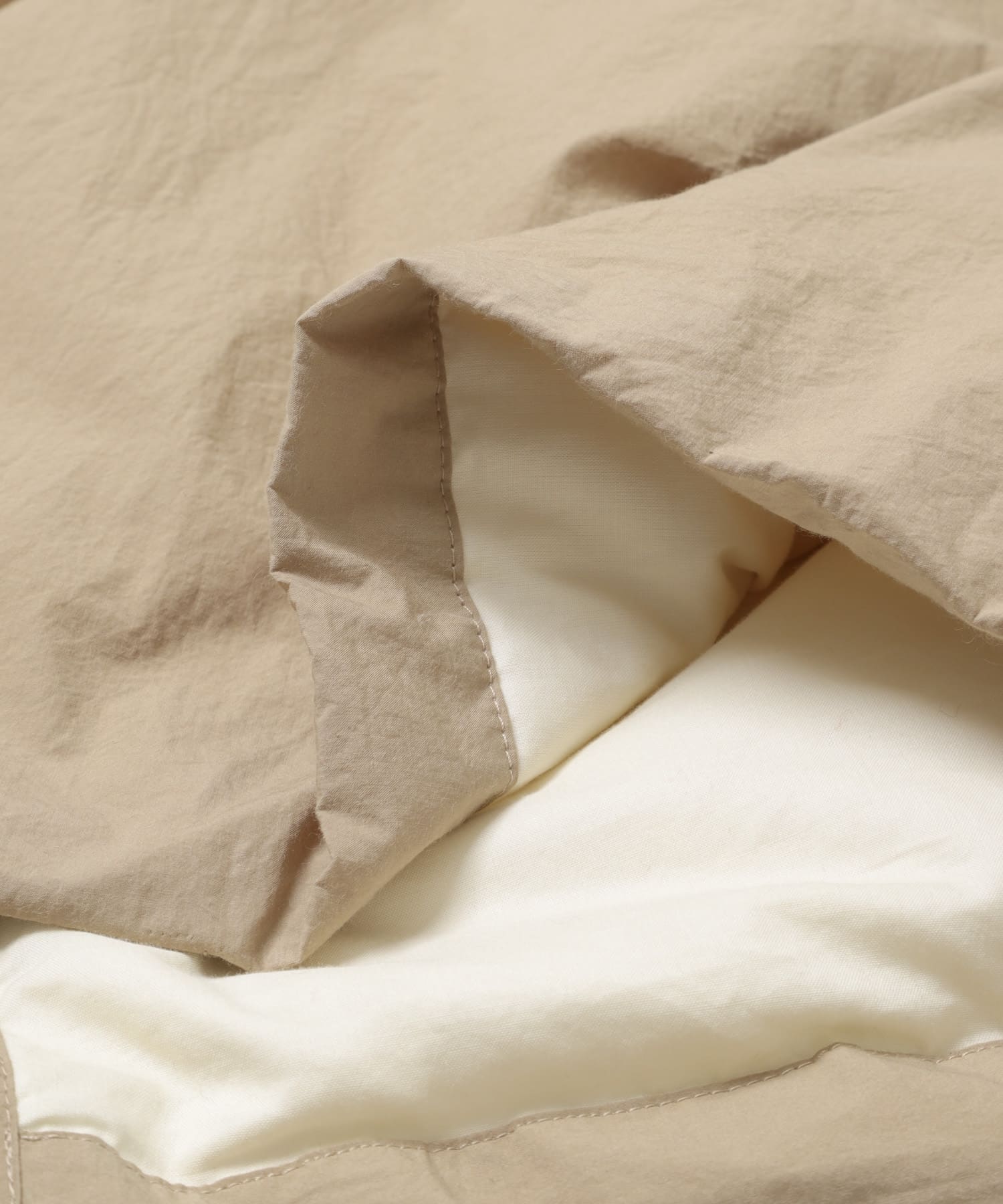 コットンダウンコート BEIGE Free