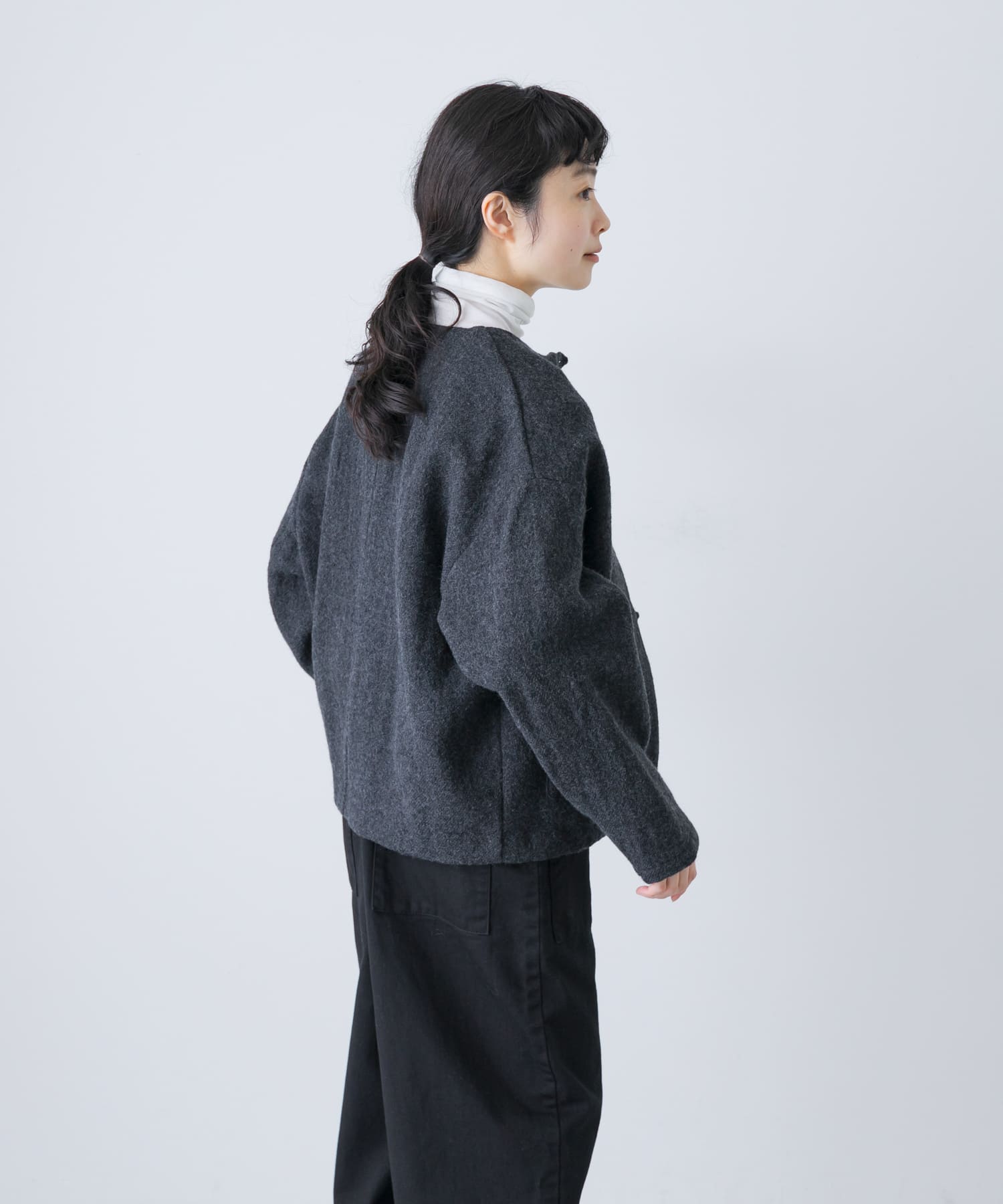 ウールクルーネックジャケット(Free BLACK): アウター｜URBAN RESEARCH