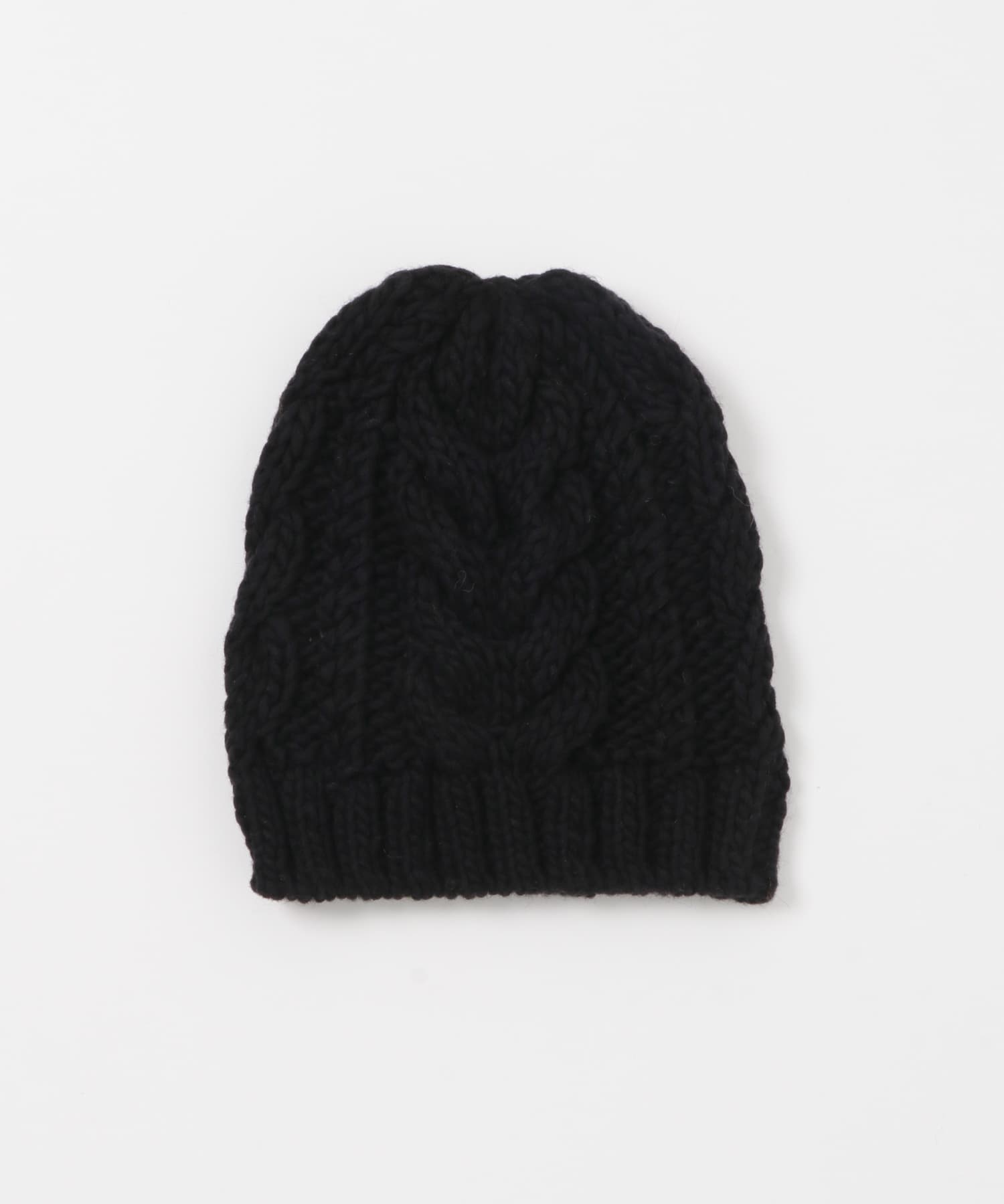 ペルーアランニットキャップ BLACK Free