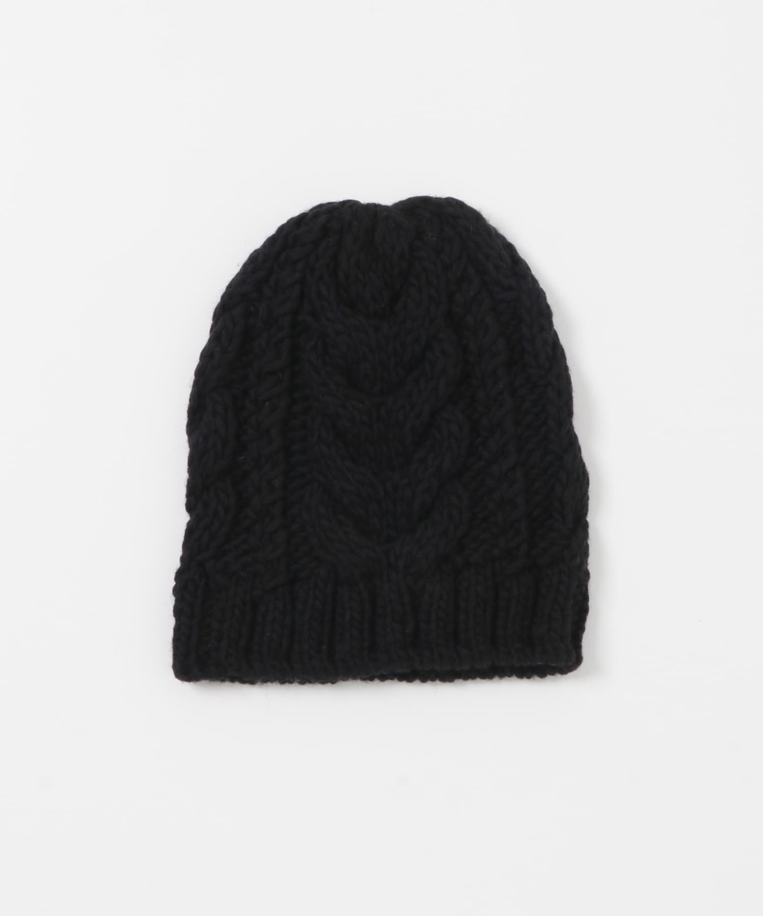ペルーアランニットキャップ BLACK Free