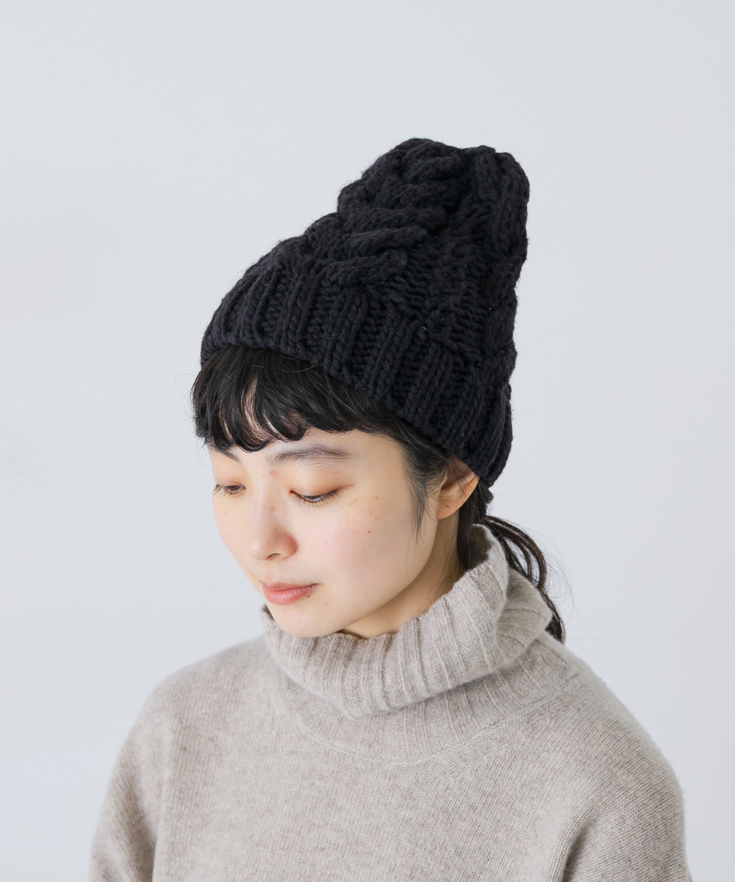 ペルーアランワッチキャップ COFFEE Free