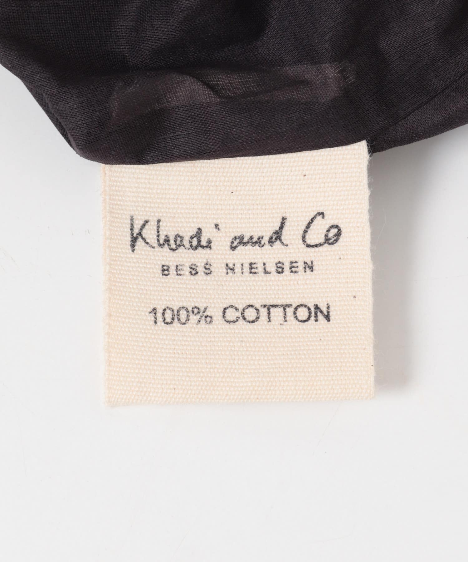 Khadi&co　BIRD Embroidery Bag BK Free