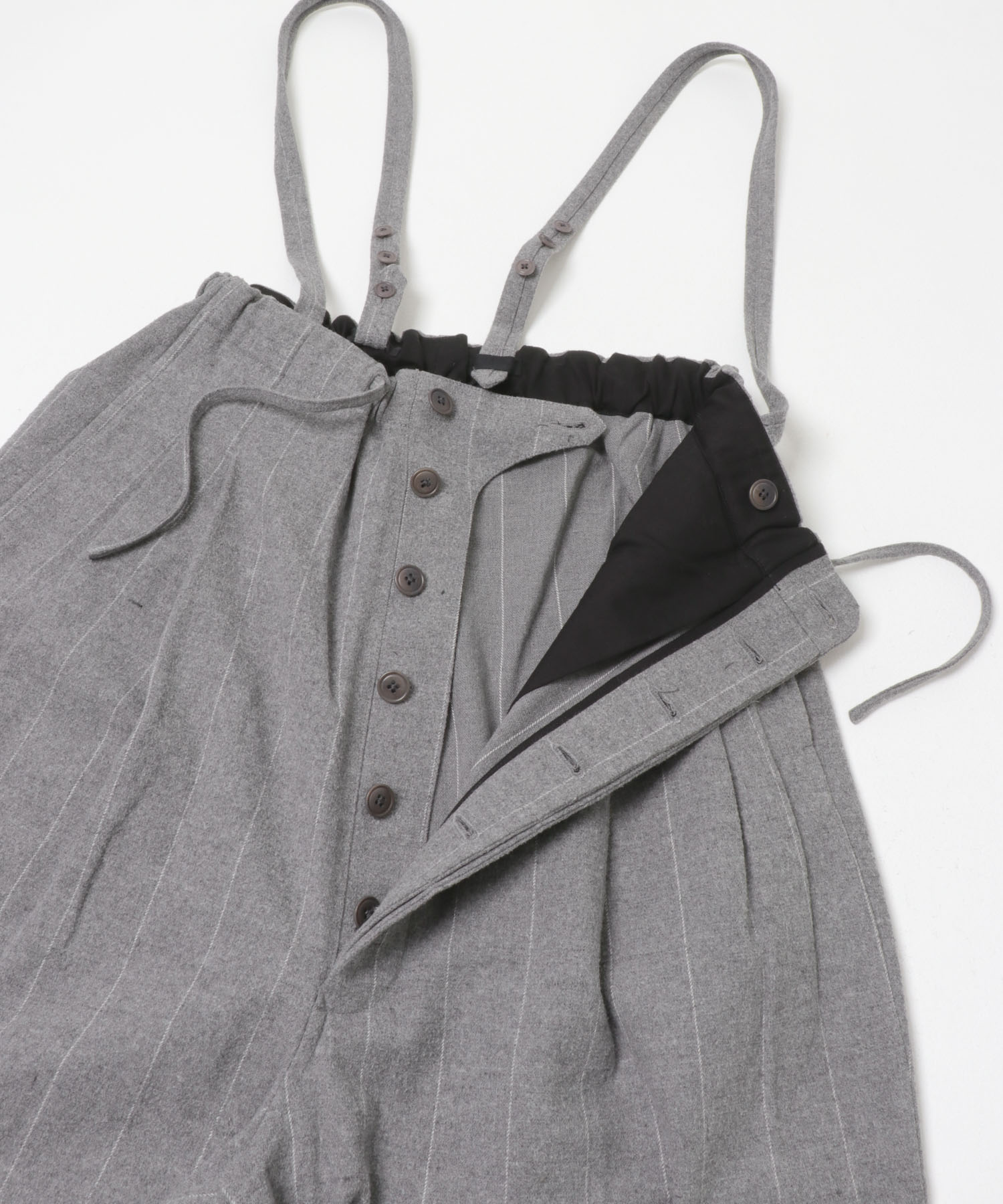 HAVERSACK　C/Lピンストライプサロペットパンツ Top grey 0