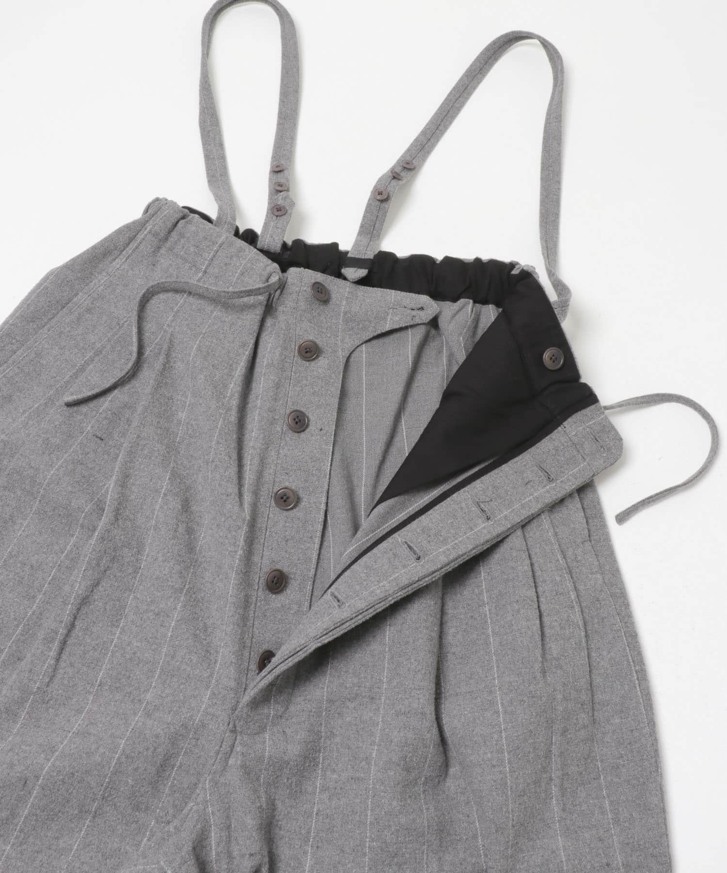 HAVERSACK　C/Lピンストライプサロペットパンツ Top grey 0