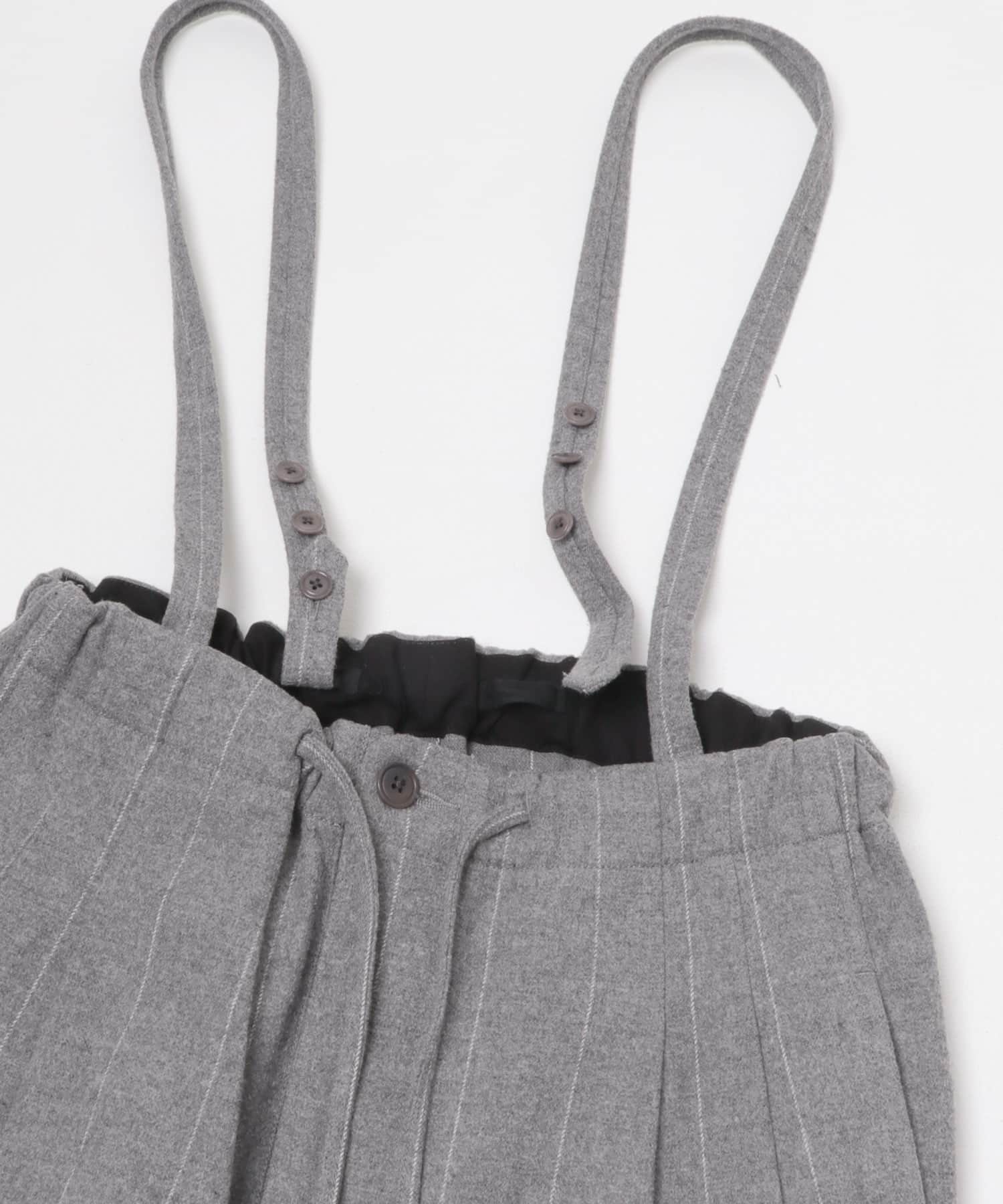 HAVERSACK　C/Lピンストライプサロペットパンツ Top grey 0