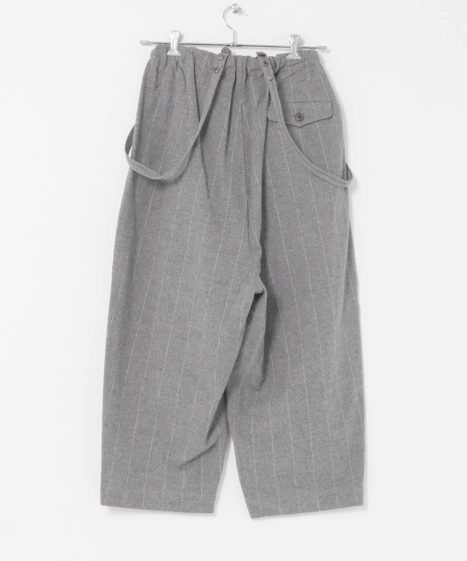 HAVERSACK　C/Lピンストライプサロペットパンツ Top grey 0