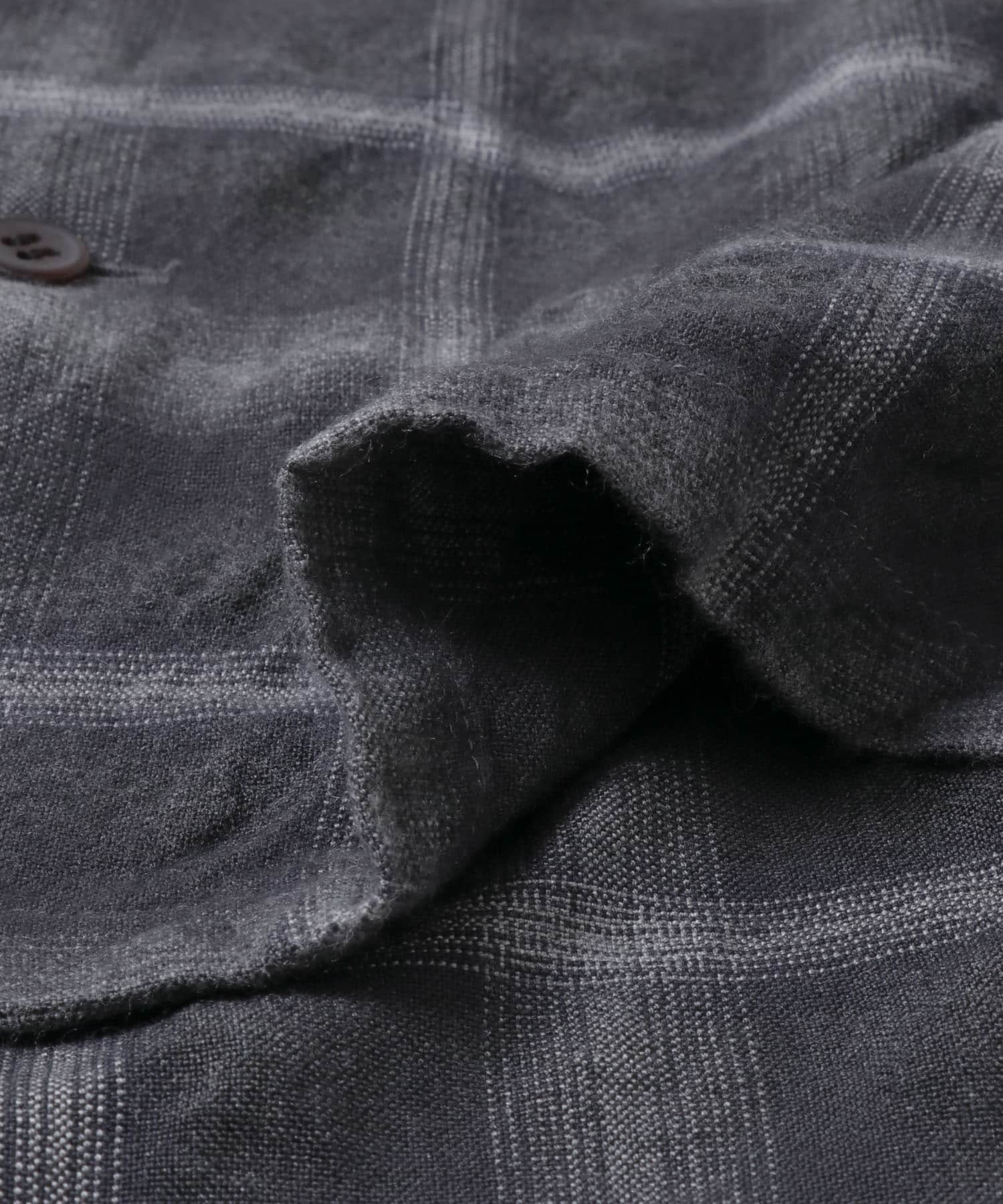 YLEVE　CHECK OPEN/C SHIRTS GREY CHECK 1