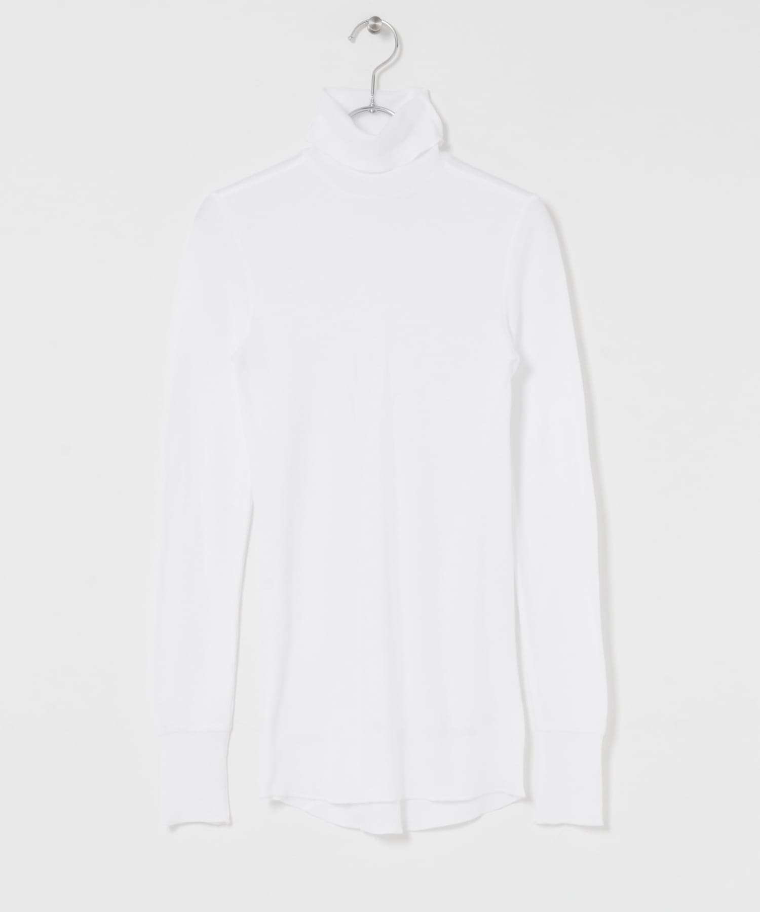 1dozen　タイト ハイネック ロングTシャツ White 1