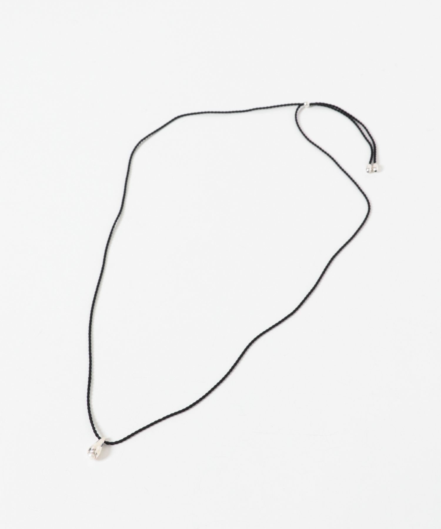 Aperdiem　Pale Drop Code Necklace Black FREE