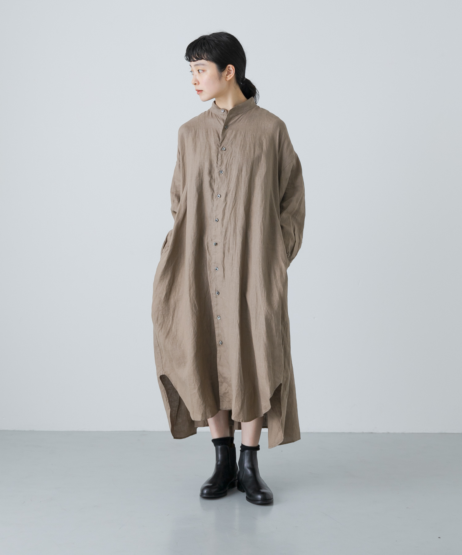 suzuki takayuki　plain fabric shirt coat