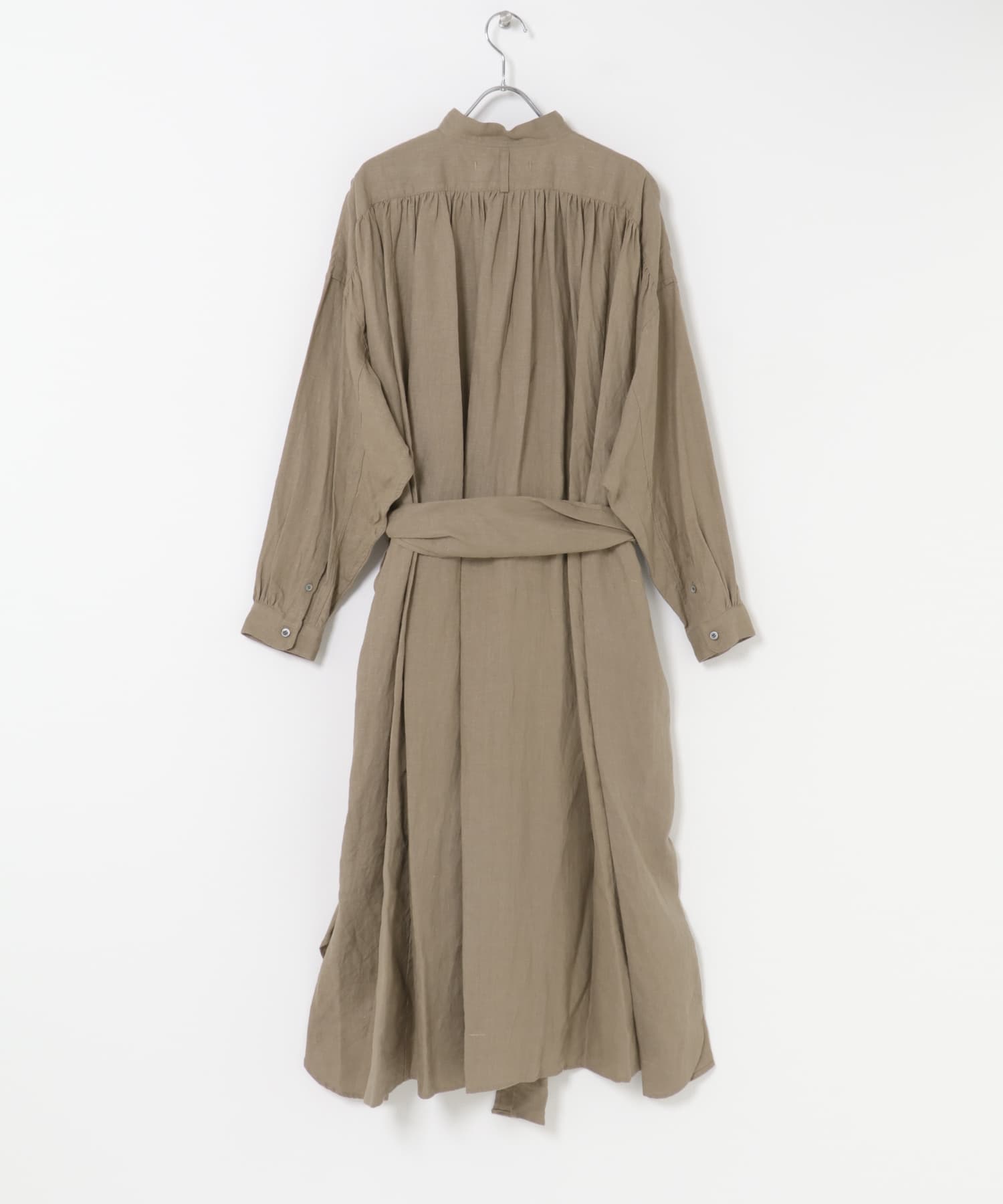 suzuki takayuki　plain fabric shirt coat cinnamon FREE