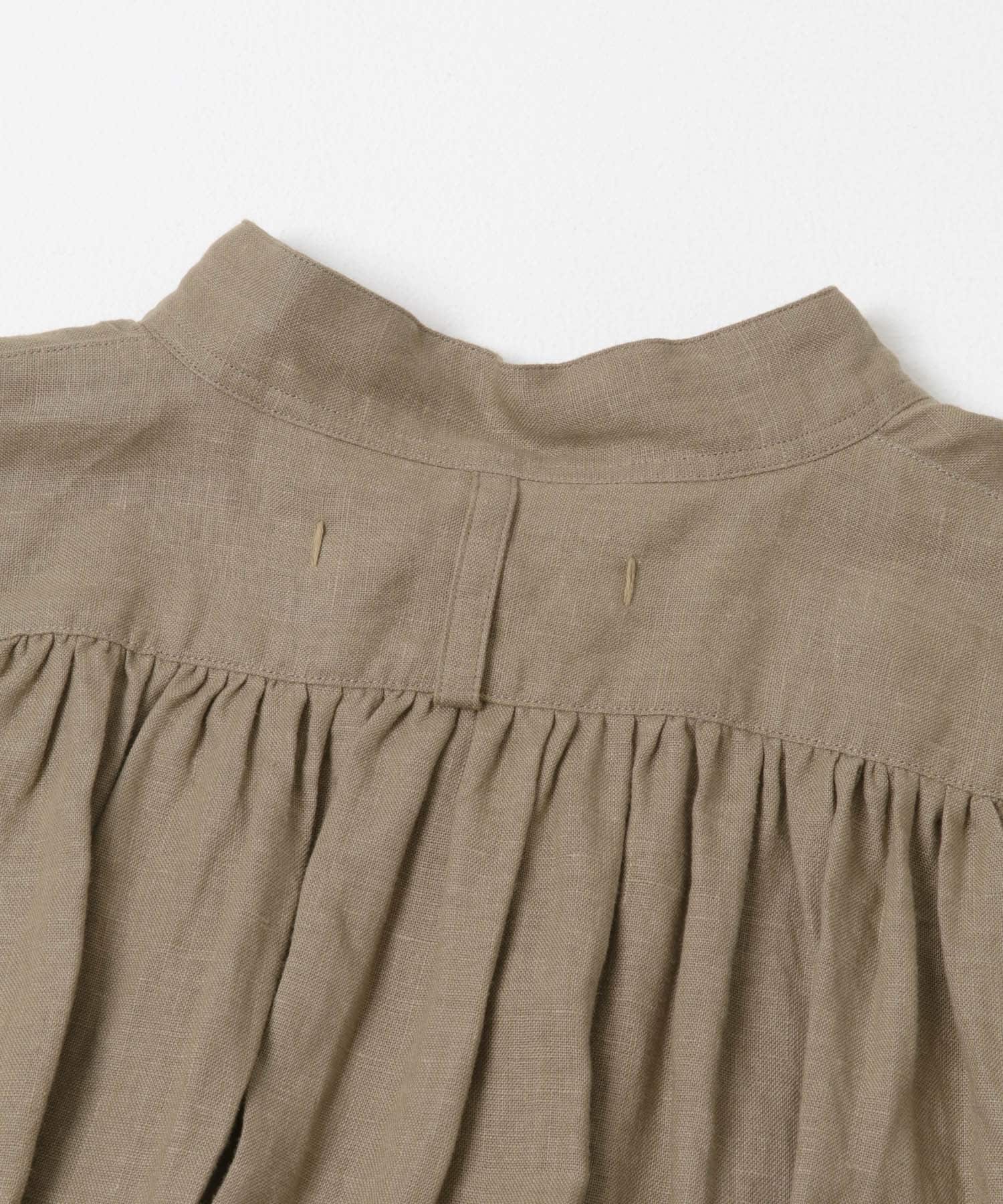 suzuki takayuki　plain fabric shirt coat cinnamon FREE