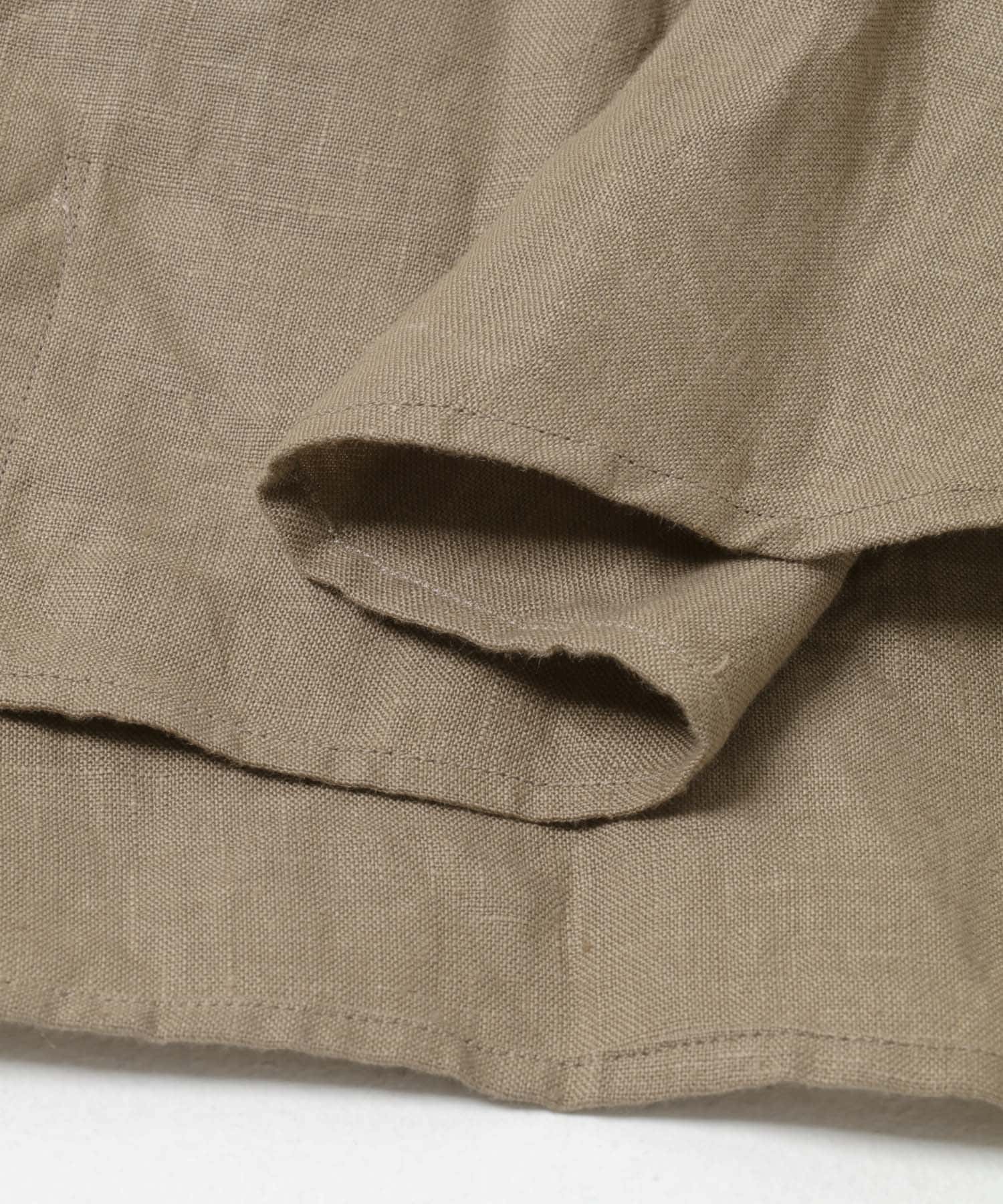 suzuki takayuki　plain fabric shirt coat cinnamon FREE