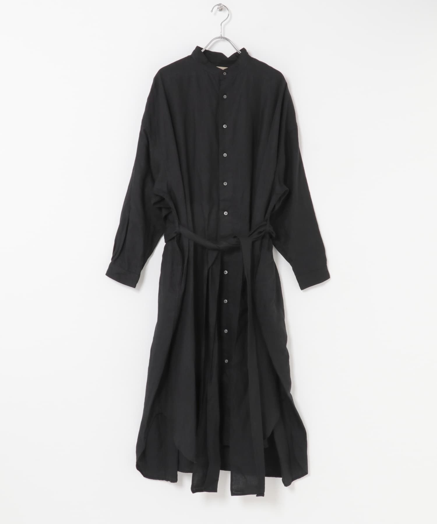 suzuki takayuki　plain fabric shirt coat black FREE