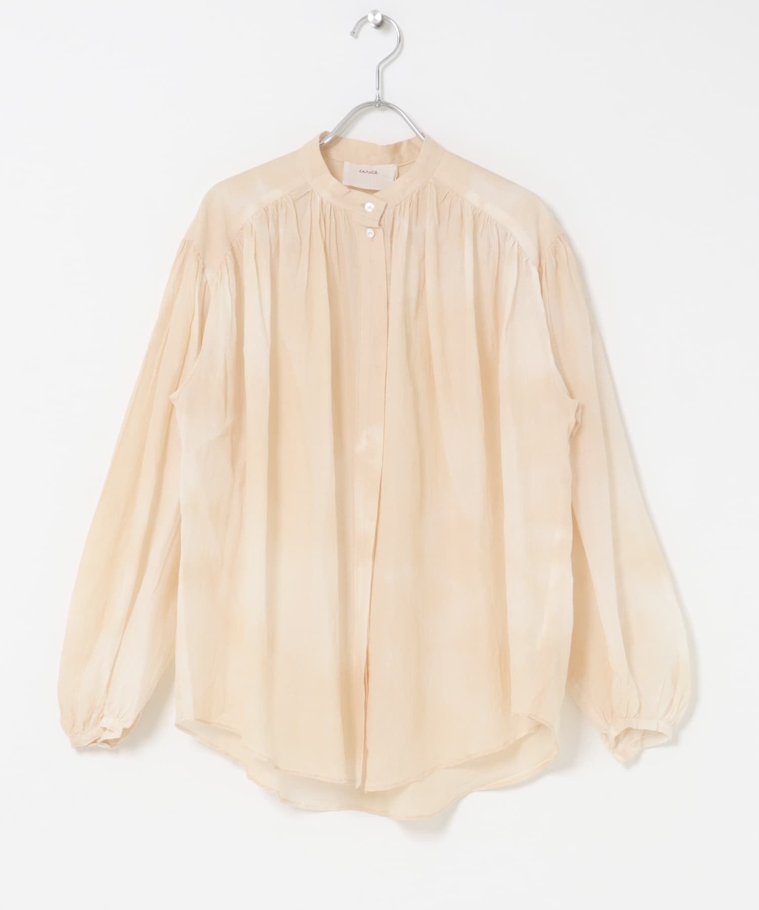 enrica　COTTON SILK BLOUSE
